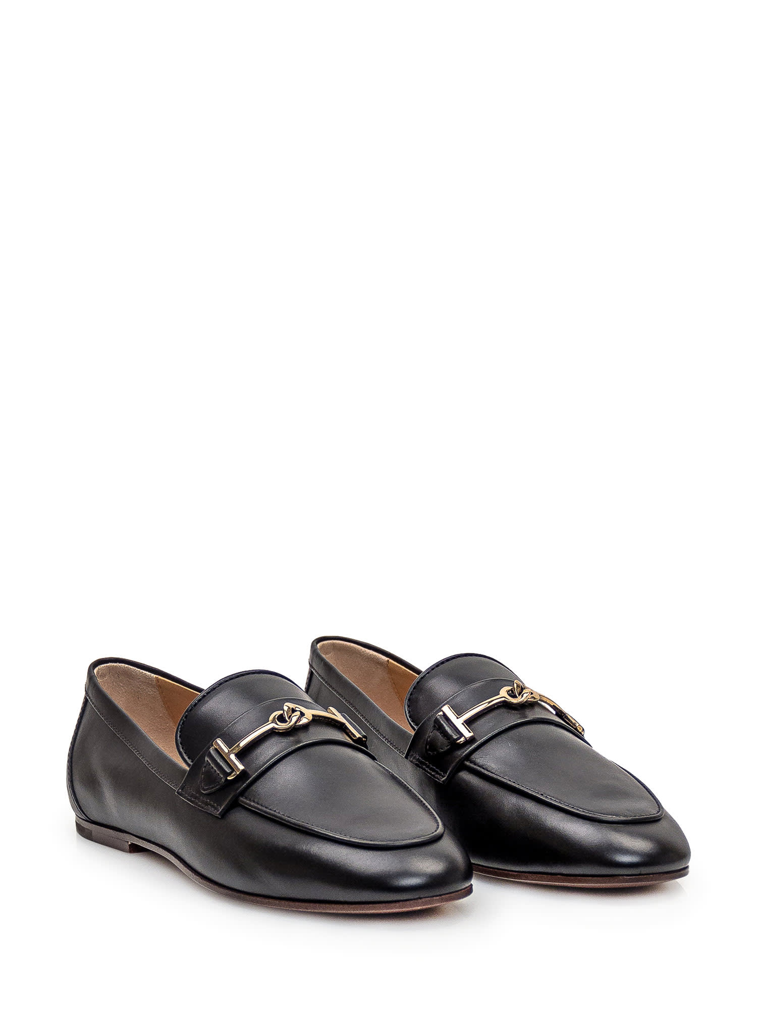 Shop Tod's Leather Loafer In Nero