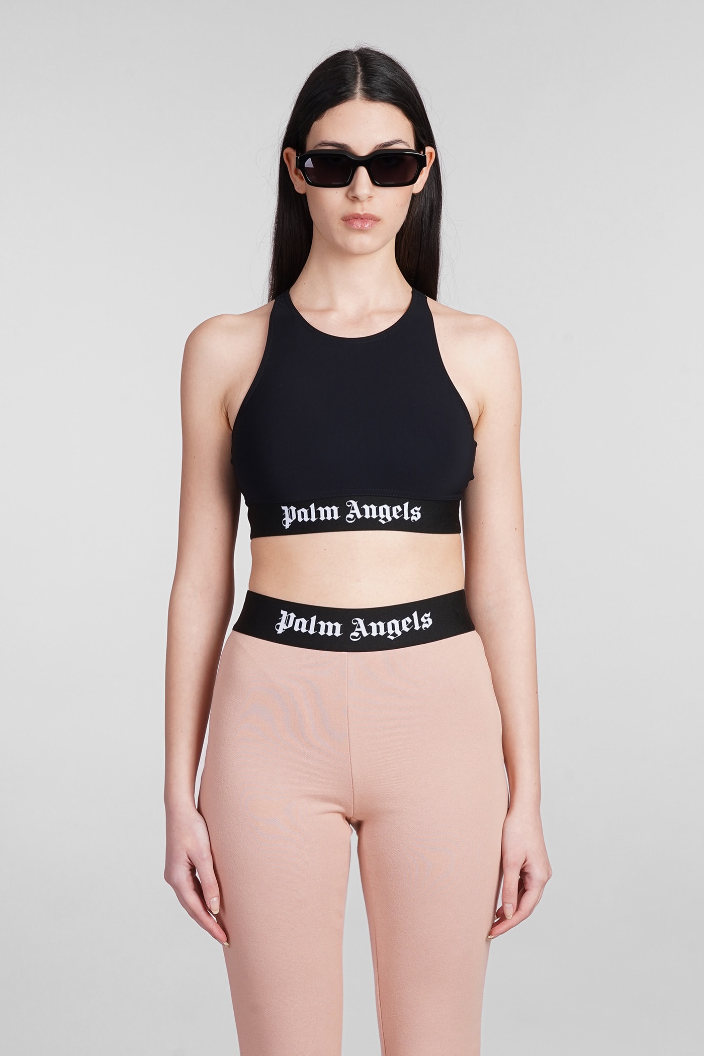 Palm Angels Topwear In Black Polyamide