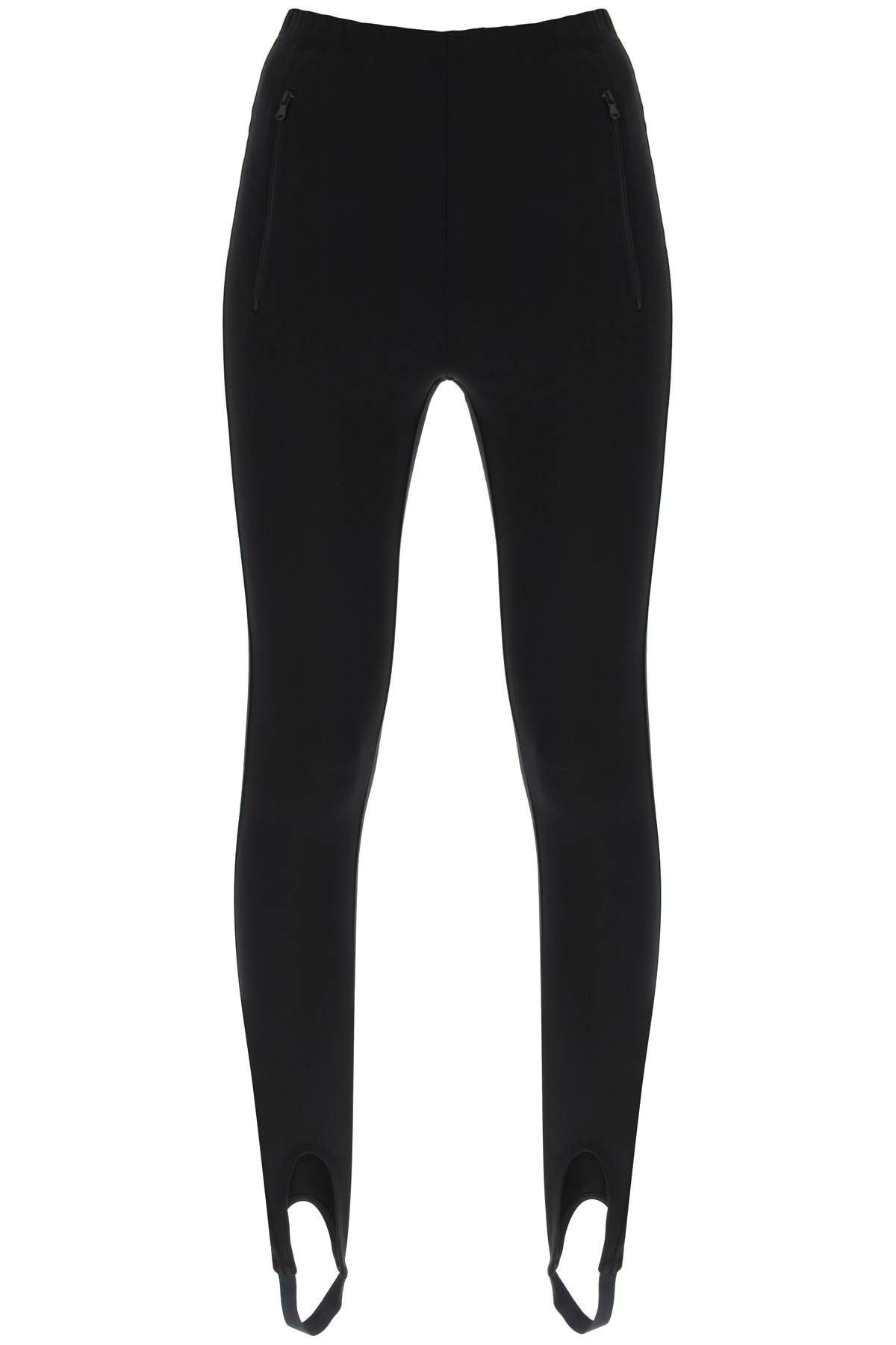 Charcoal Stirrup Ribbed Knitted Legging