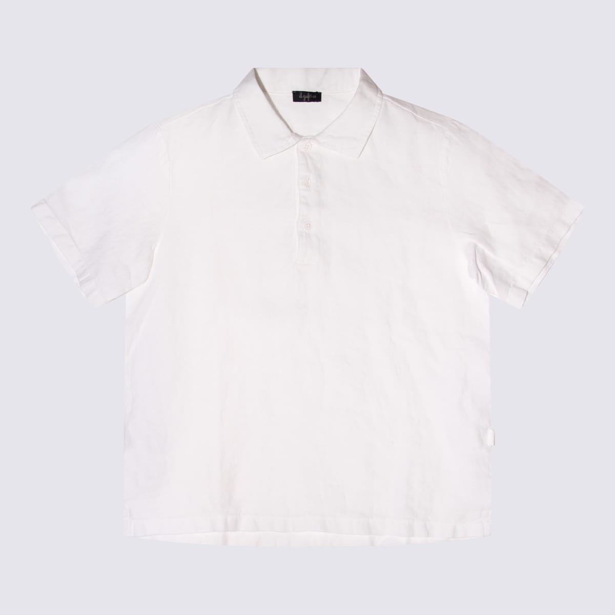 Shop Il Gufo White Cotton Polo Shirt