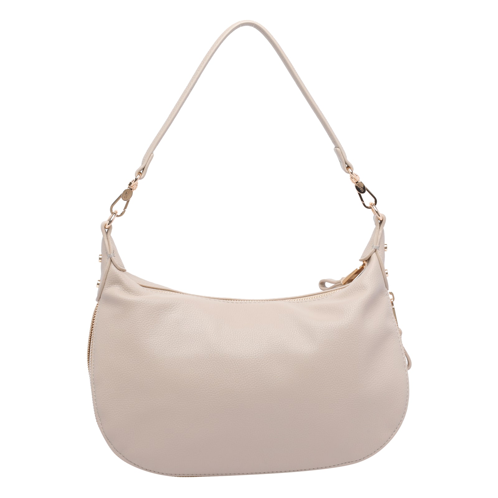 Liu •jo Zip-detail Curved Bag In Sand