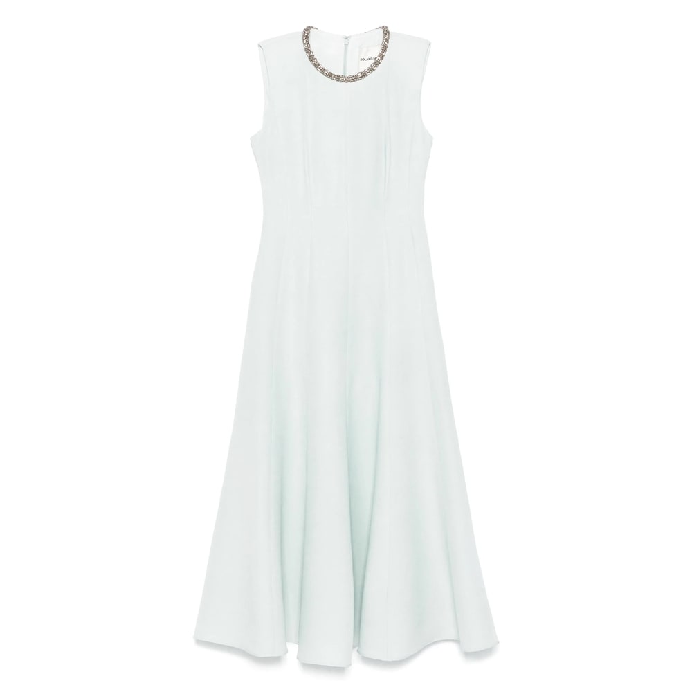Roland Mouret Dresses Green In White