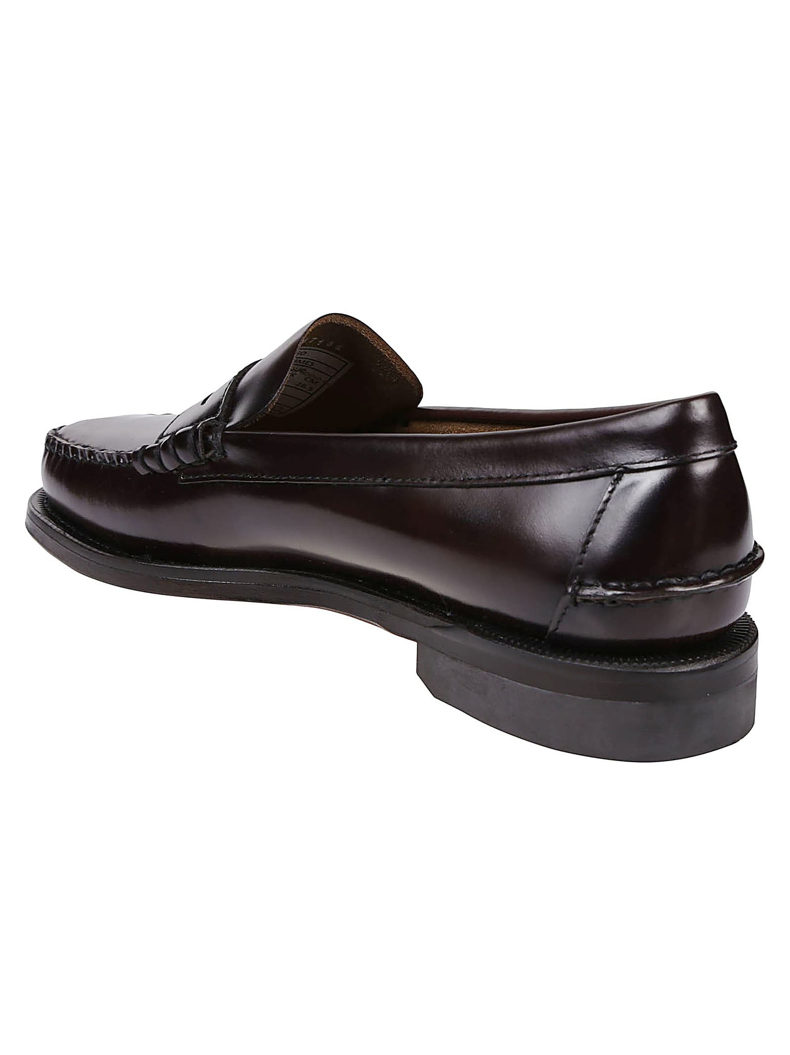 Shop Sebago Classic Dan Loafers In Brown Burgundy