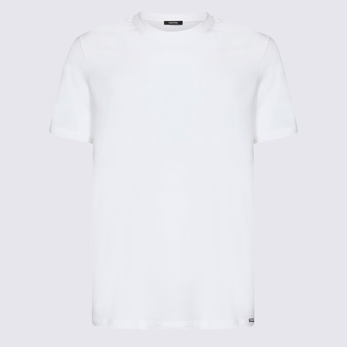 White Cotton Blend T-shirt