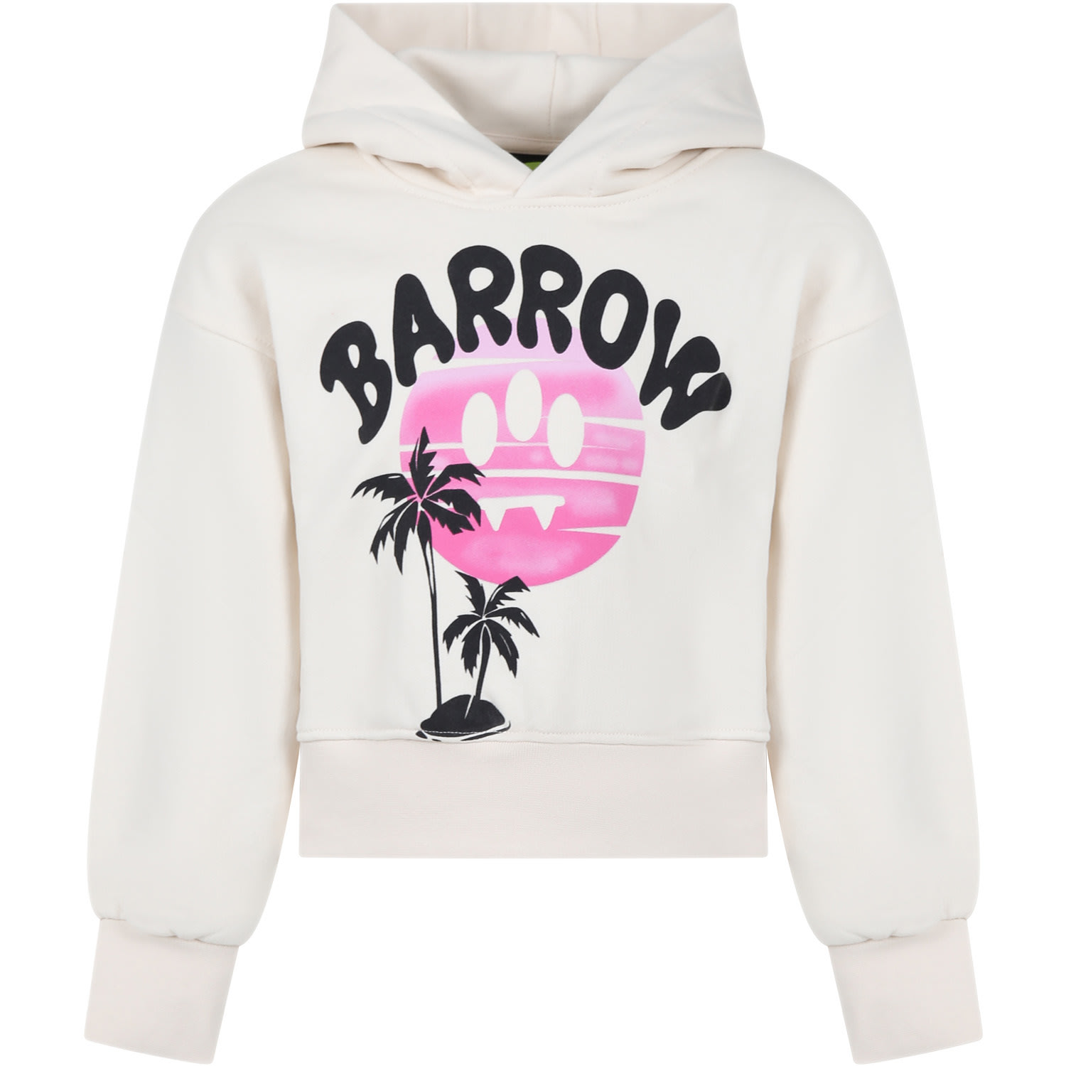 Barrow Kids' Ivory Sweatshirt For Girl With Logo