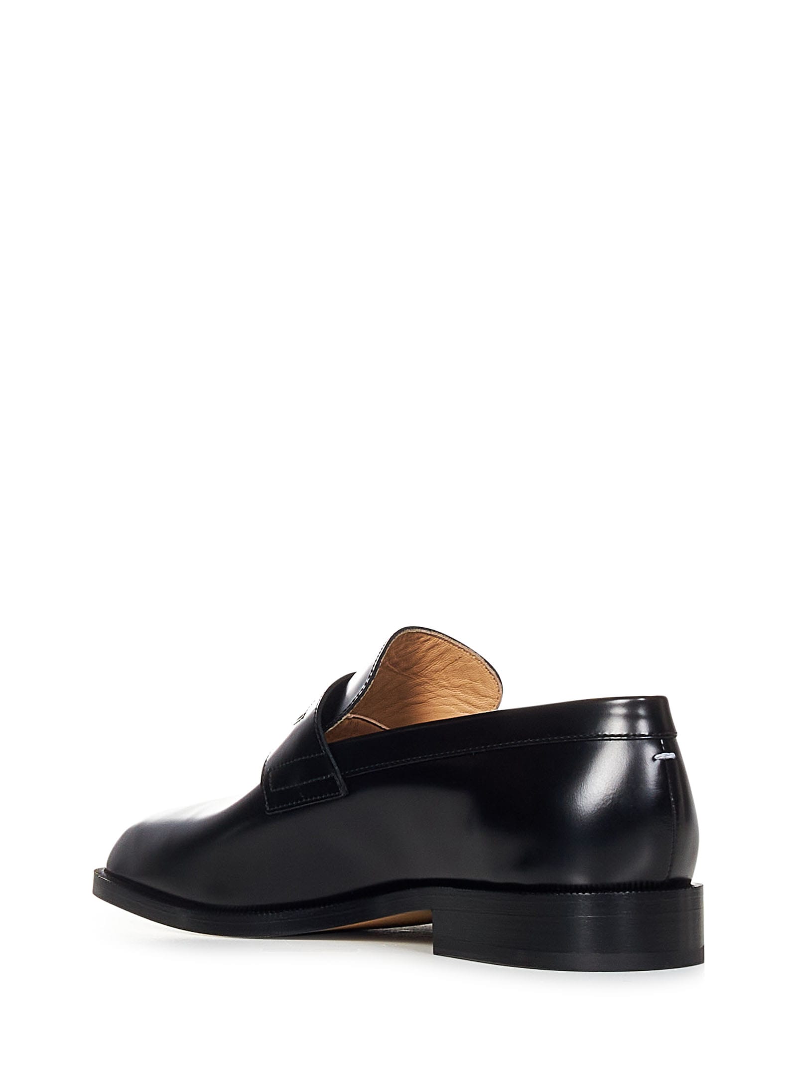 Shop Maison Margiela Tabi Loafers In Black