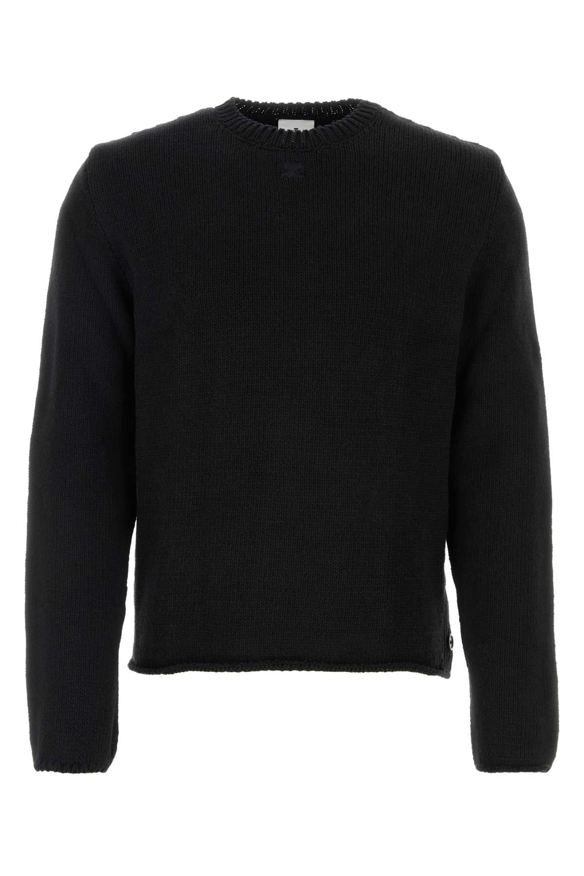 Courrèges Black Cotton Blend Sweater