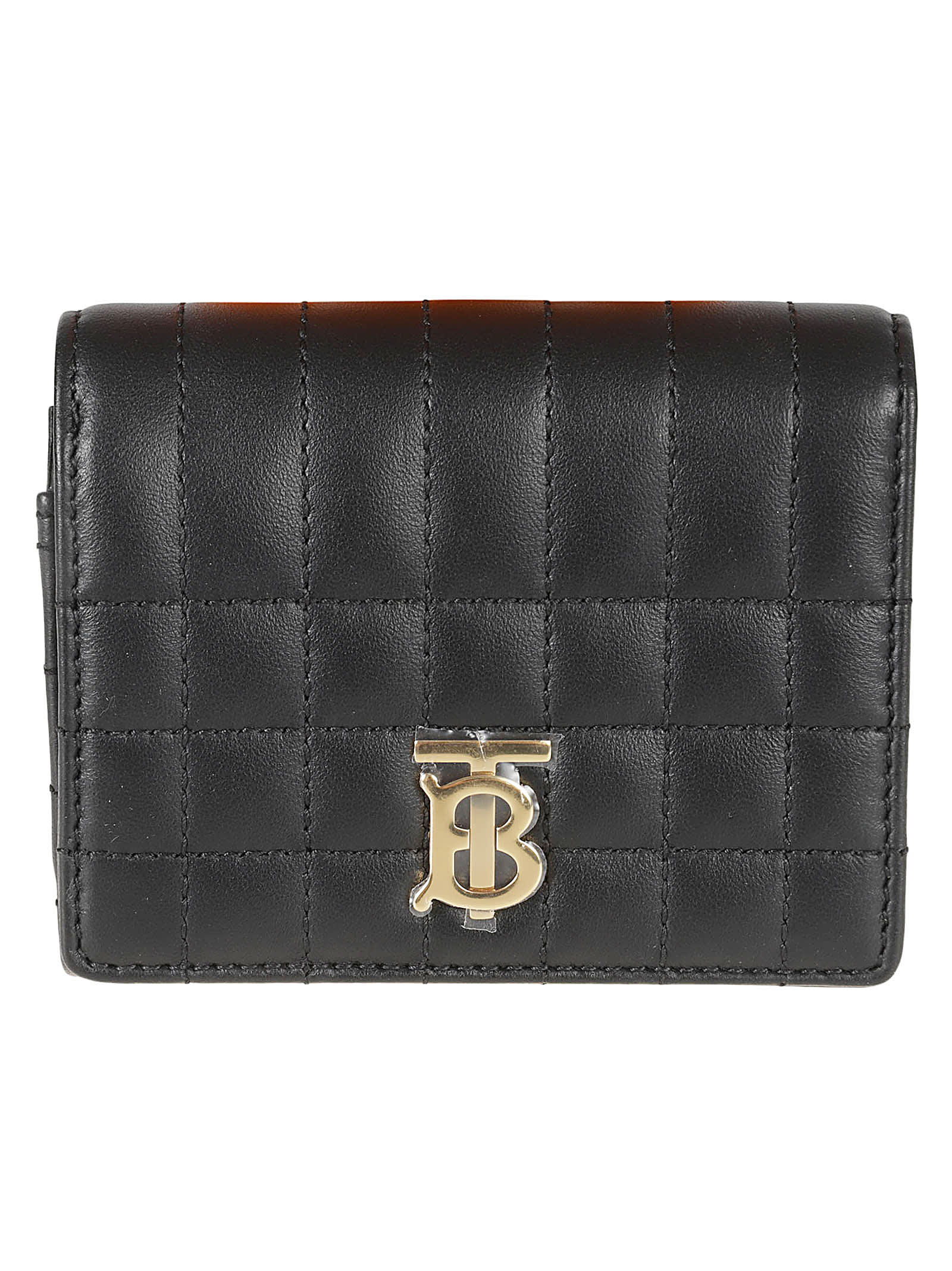 Burberry Tb Plaque Padded Snap Button Wallet