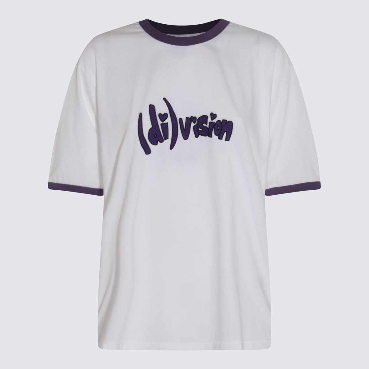 Shop (d)ivision White Cotton T-shirt