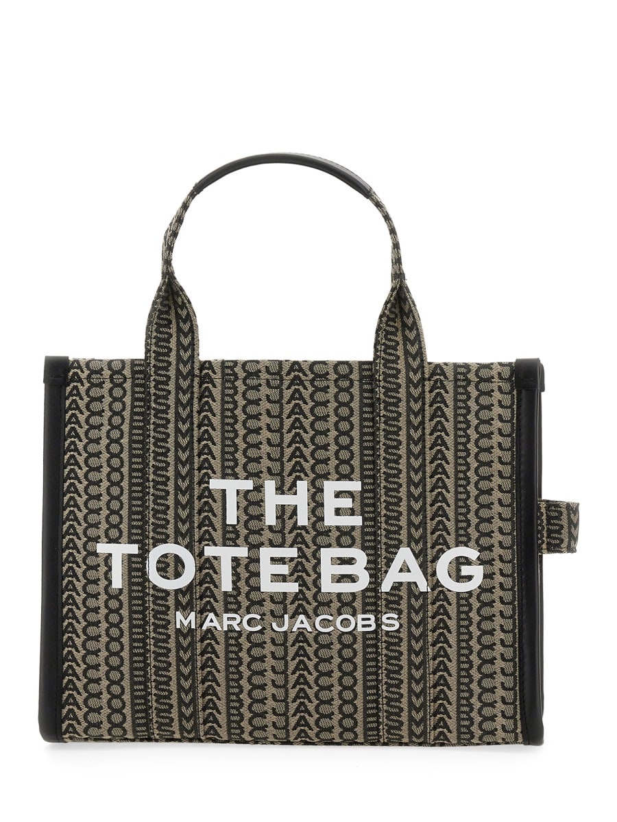 Shop Marc Jacobs The Monogram Medium Tote Bag In Beige