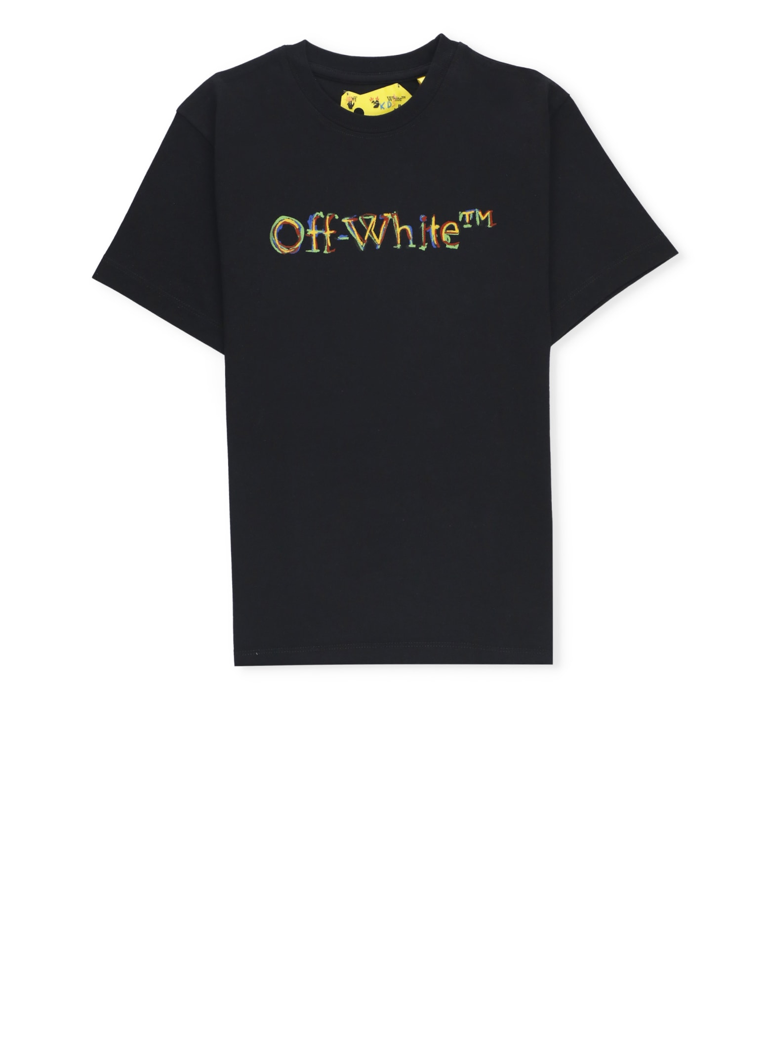 Shop Off-white Logo Sketch T-shirt In Black