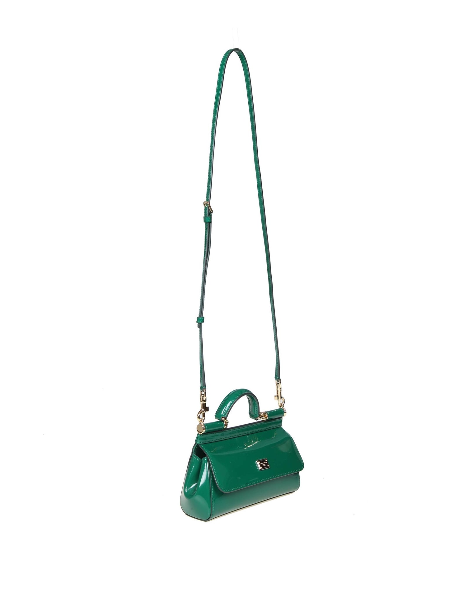 Dolce & Gabbana Handbag From The Sicily Line In Small Size in Green