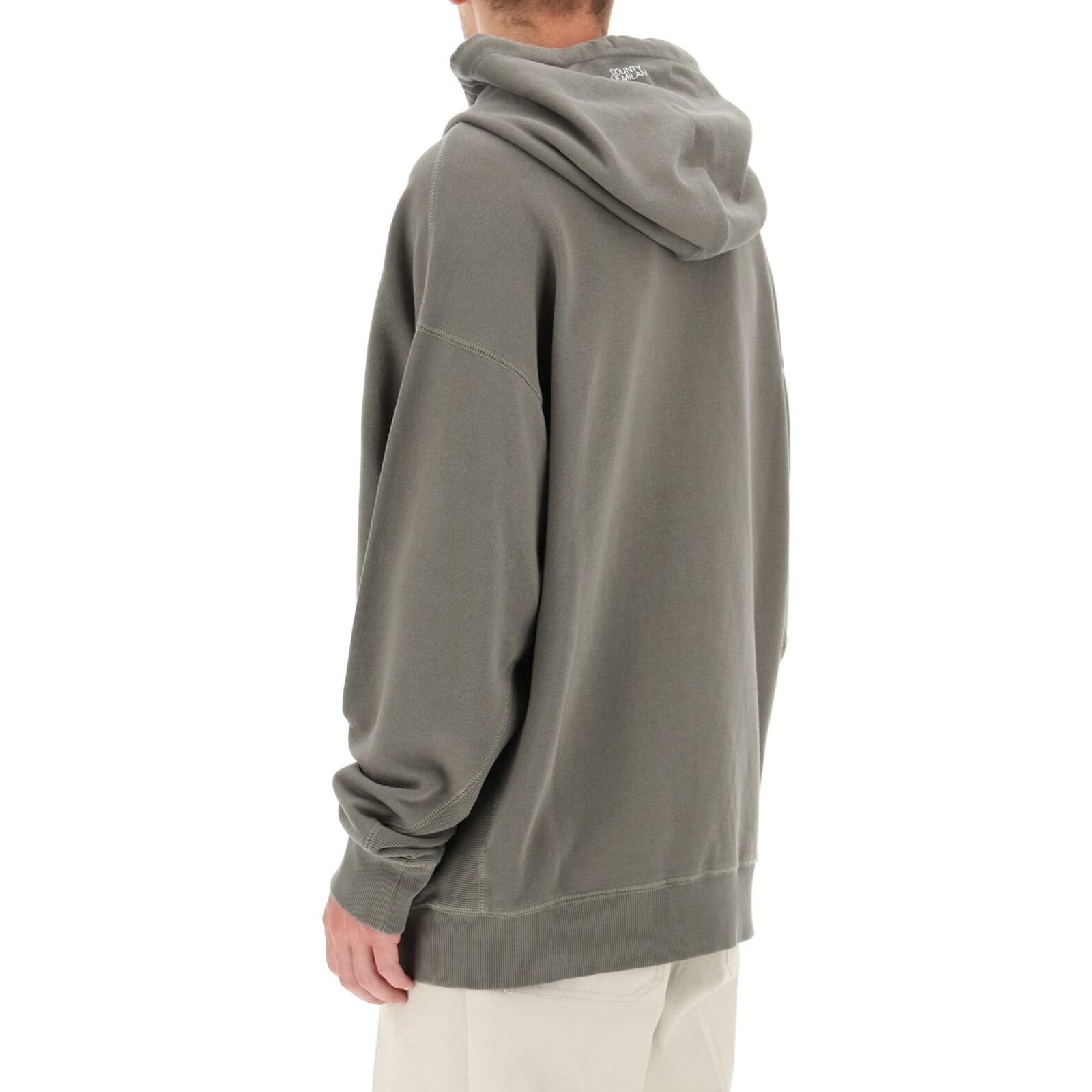 Marcelo Burlon County Of Milan Marcelo Burlon Oversize Hooded Sweatshirt In Green