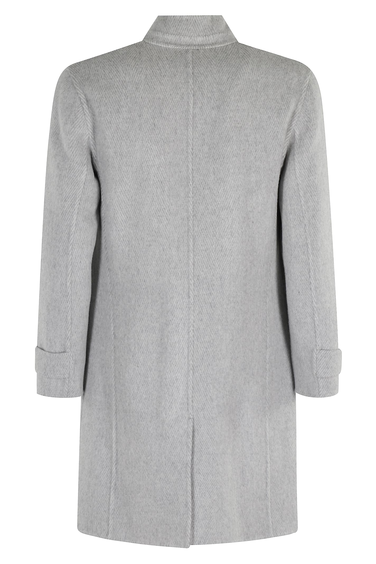 Eleventy Light Grey Mp Reversible Coat In Gray