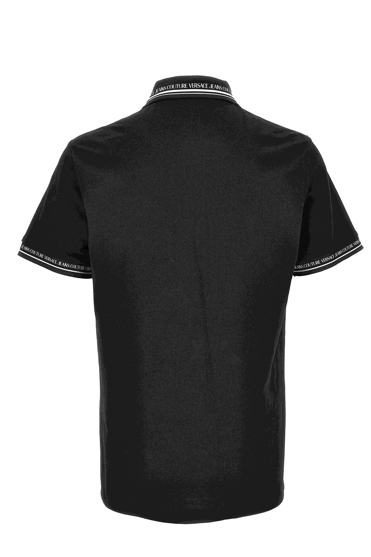 Shop Versace Jeans Couture Polo In Black