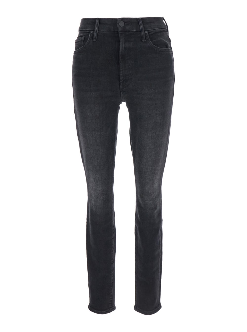 Mother High Waisted Looker Jeans In Black