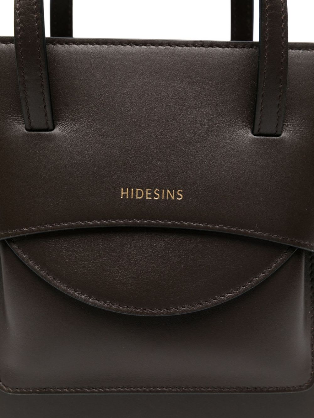 Hidesins Flap Leather Mini Bag In Brown