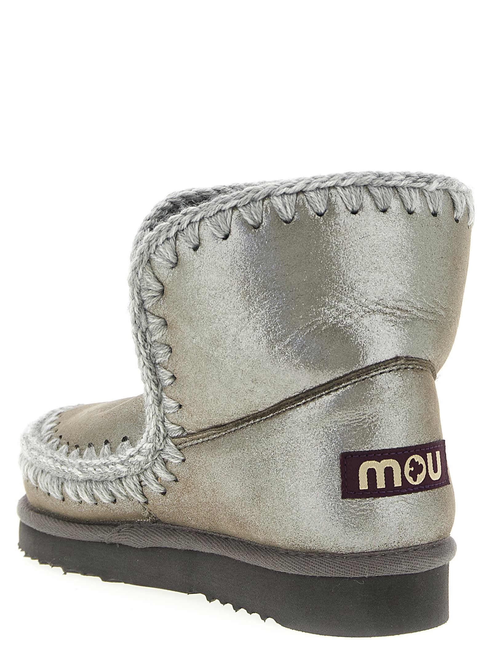 Mou Eskimo 18 Ankle Boots In Metallic