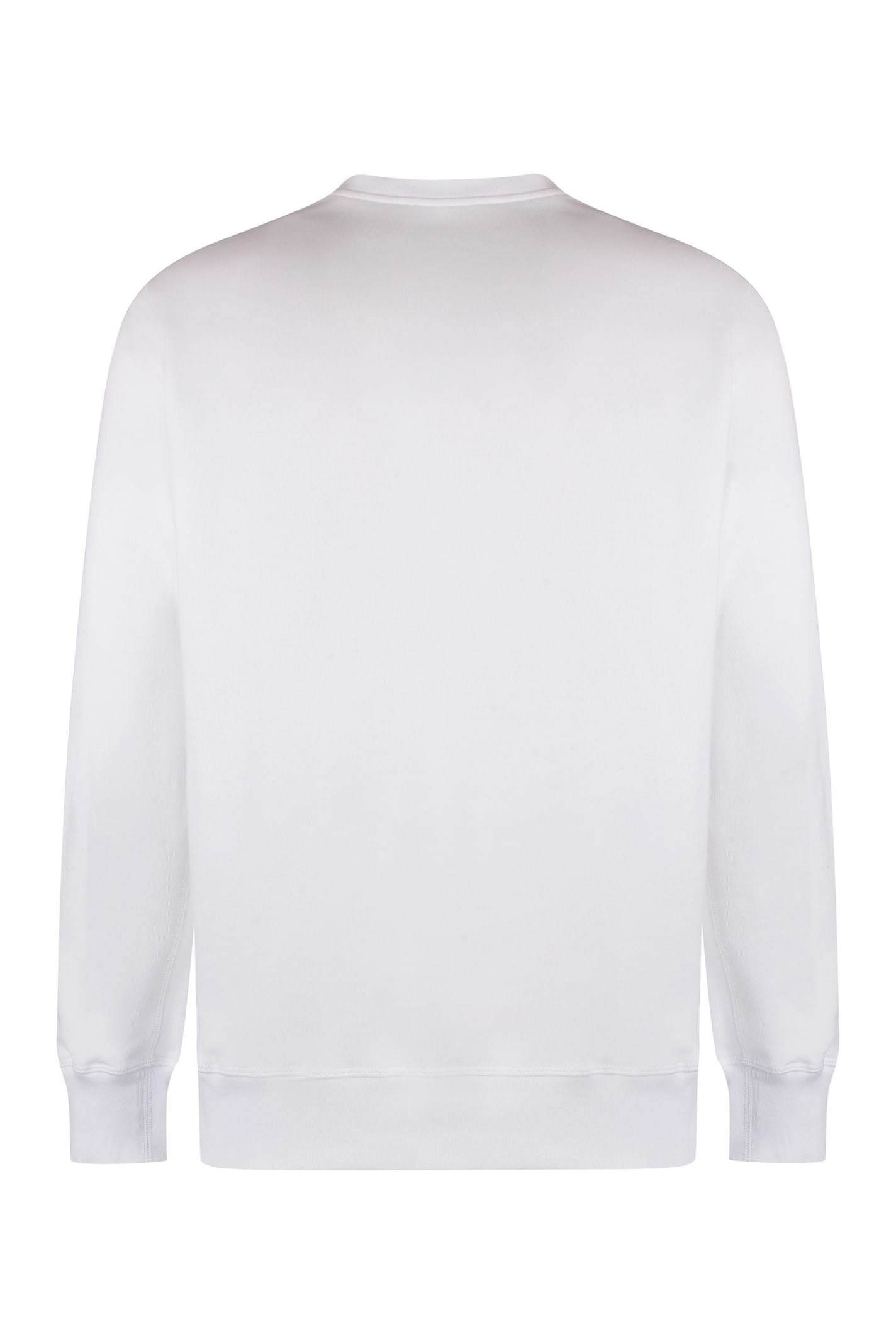 Shop Alexander Mcqueen Cotton Crew-neck Sweatshirt In White