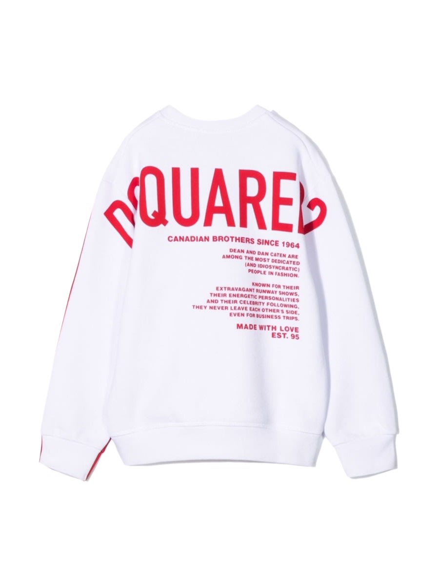 Dsquared2 Relax Felpa In White