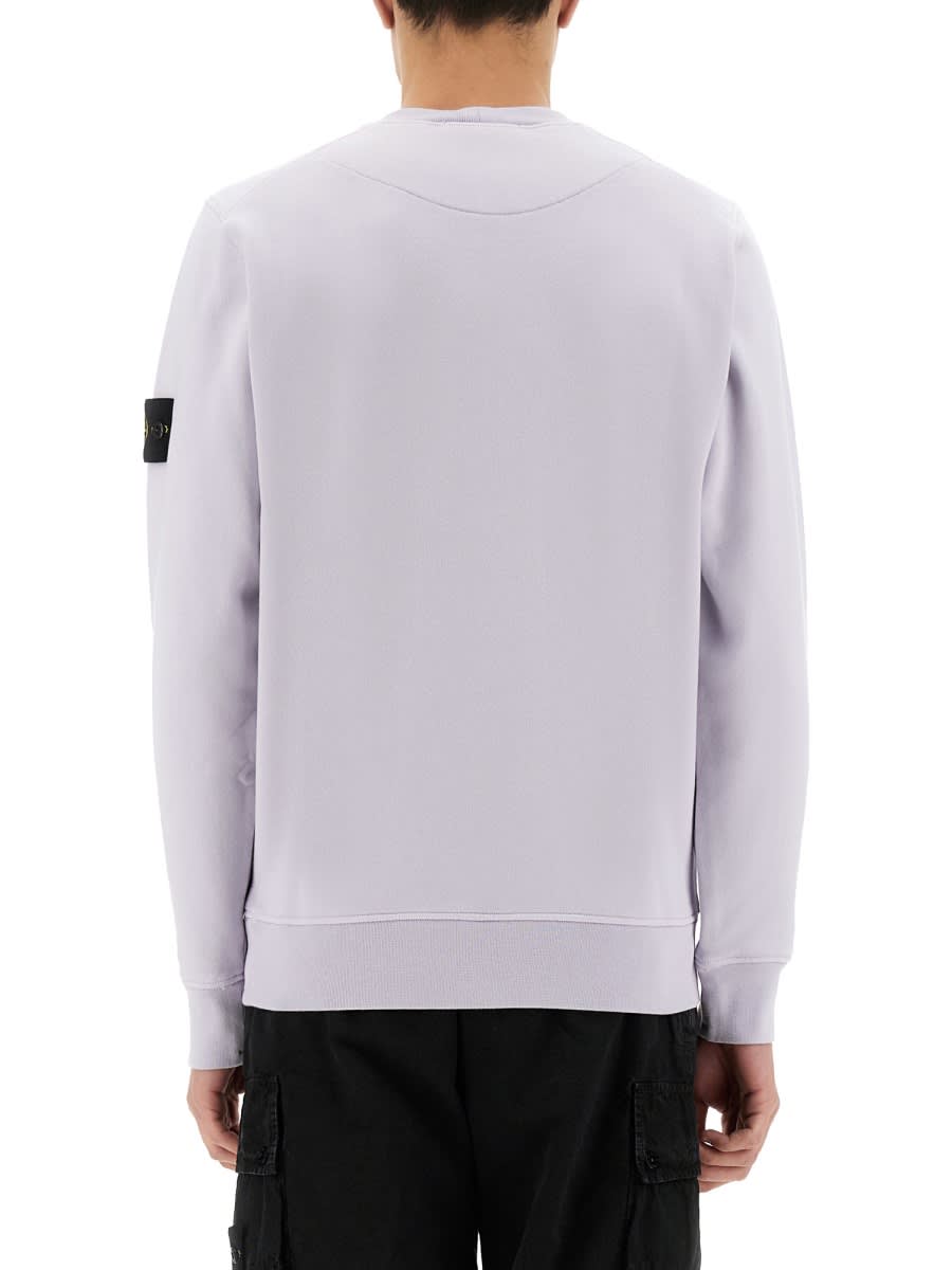 Stone Island Light Sweatshirt With Logo Badge