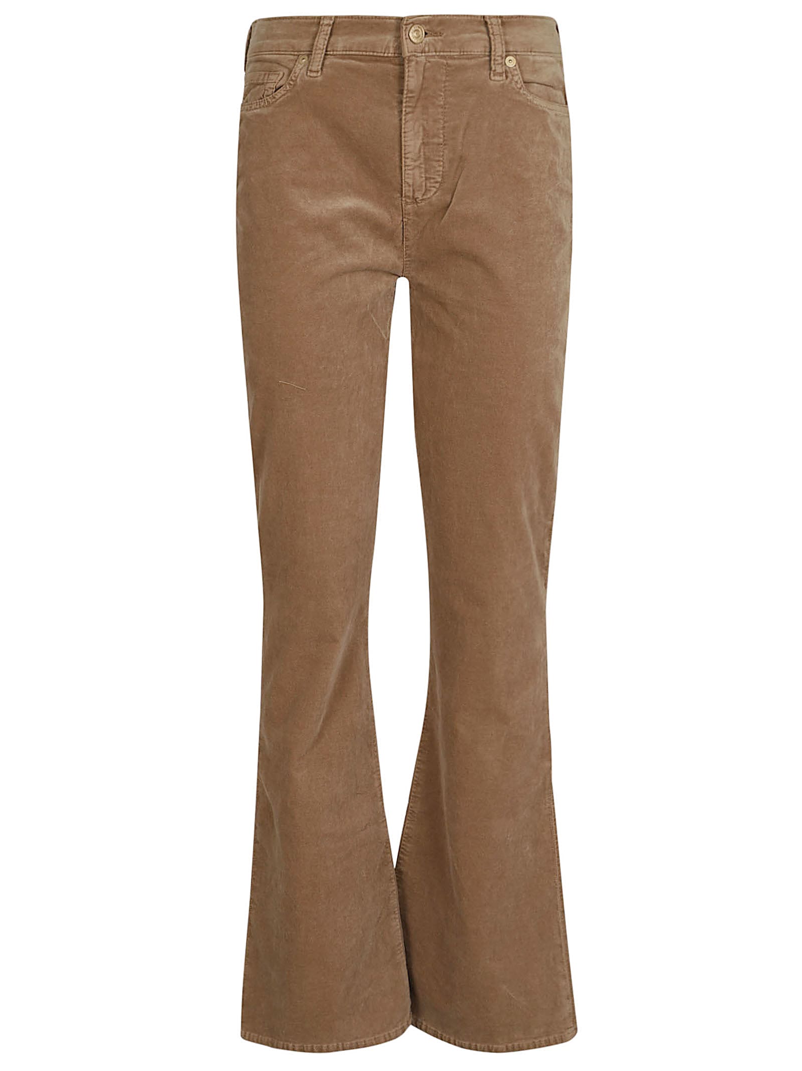 Shop 7 For All Mankind Hw Ali Velvet In Cafe Crema