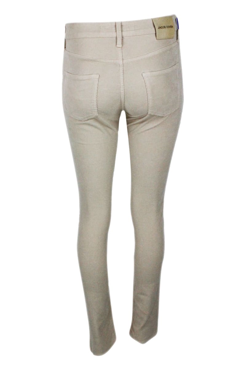 Jacob Cohen Corduroy Trousers In Beige