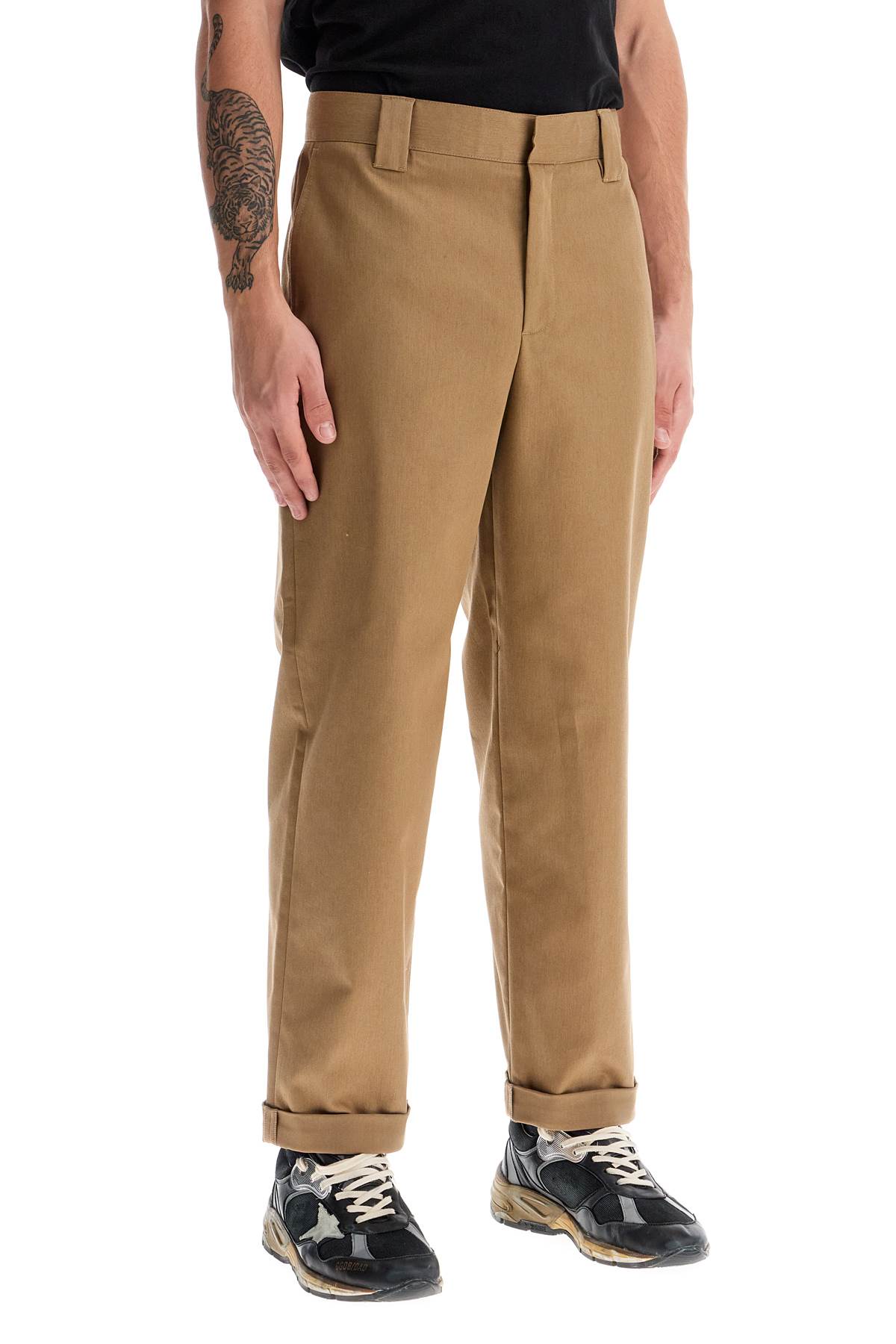 Shop Golden Goose Golden Collection Chino Pants In Khaki Beige (beige)