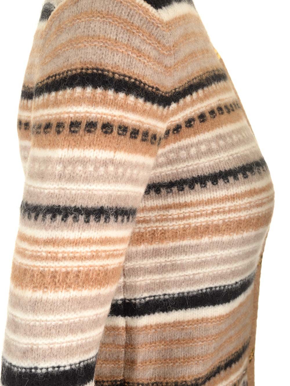 Shop Ganni Slim Fit Cardigan In Multicolour