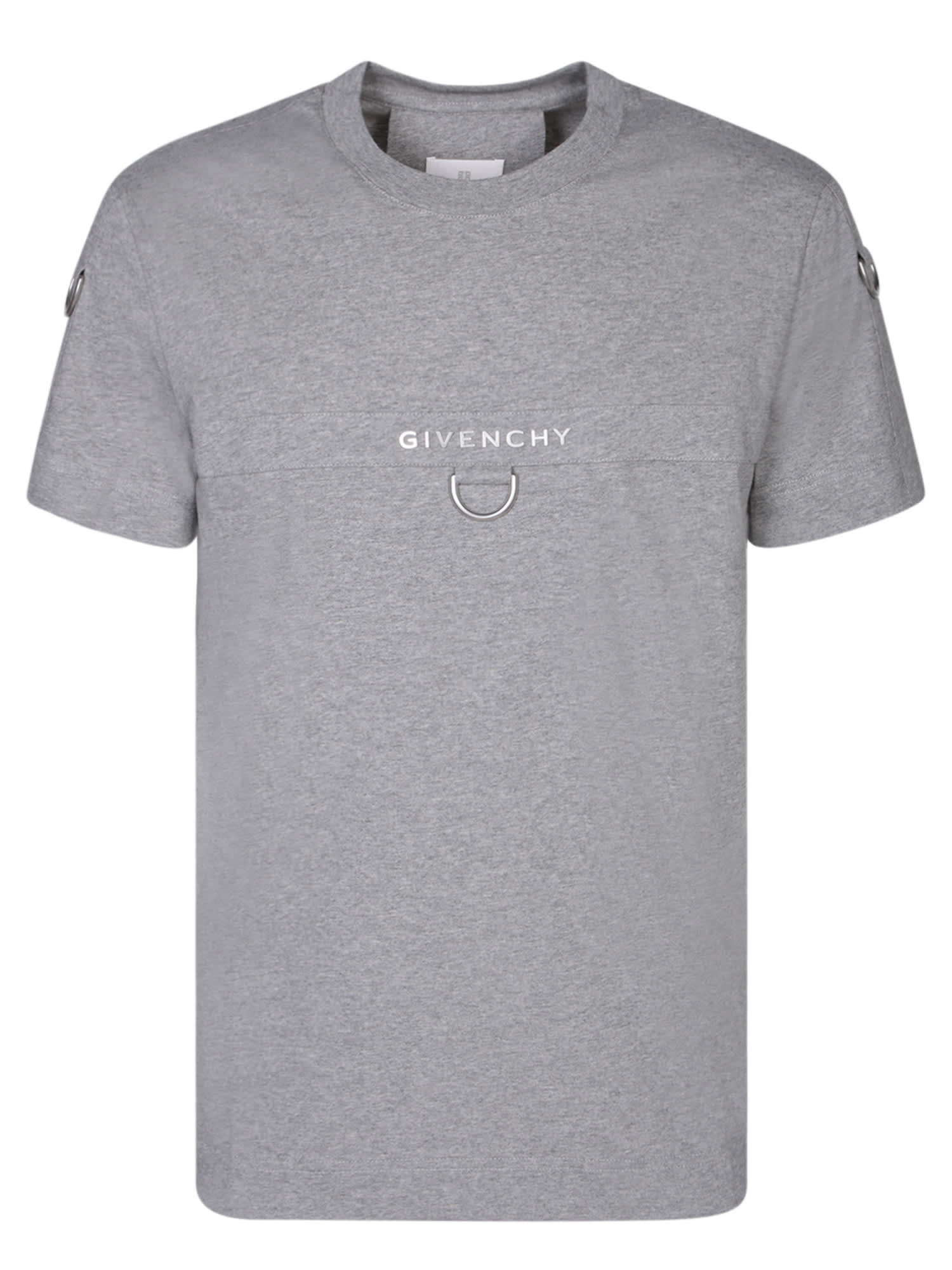 Shop Givenchy Hardware Grey T-shirt