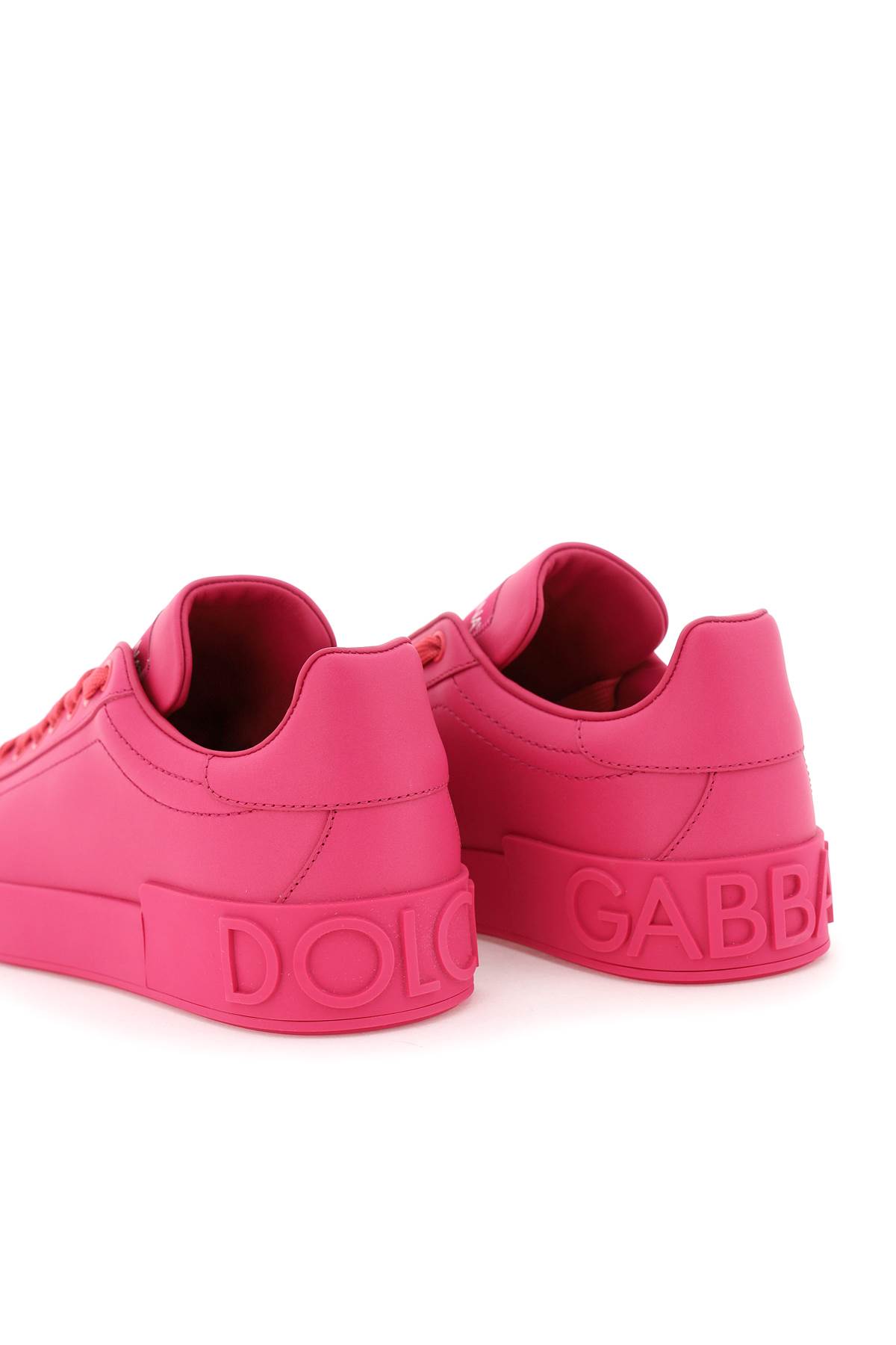 Shop Dolce & Gabbana Portofino Sneakers In Fucsia