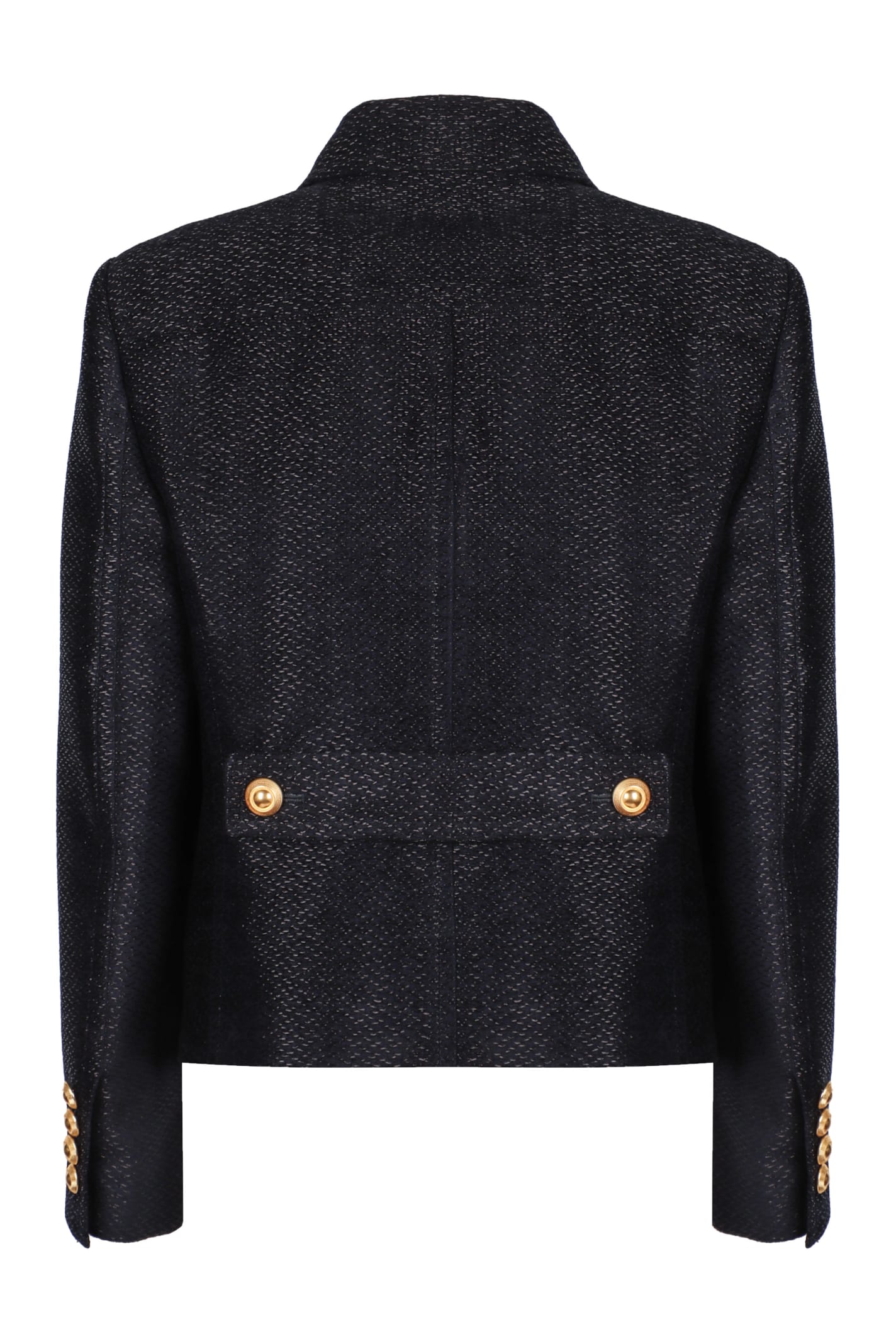 Shop Tom Ford Knitted Jacket In Blue