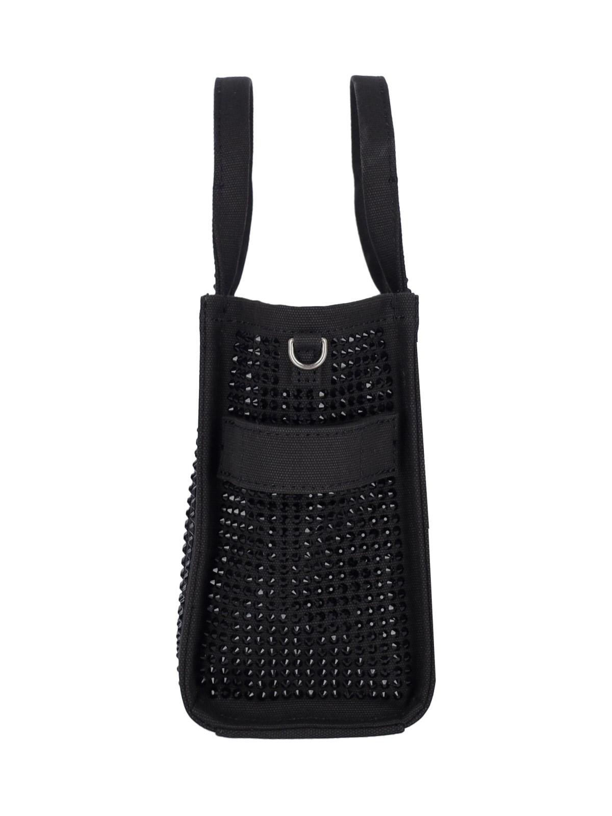 Shop Marc Jacobs The Small Tote Bag In Black Crystal