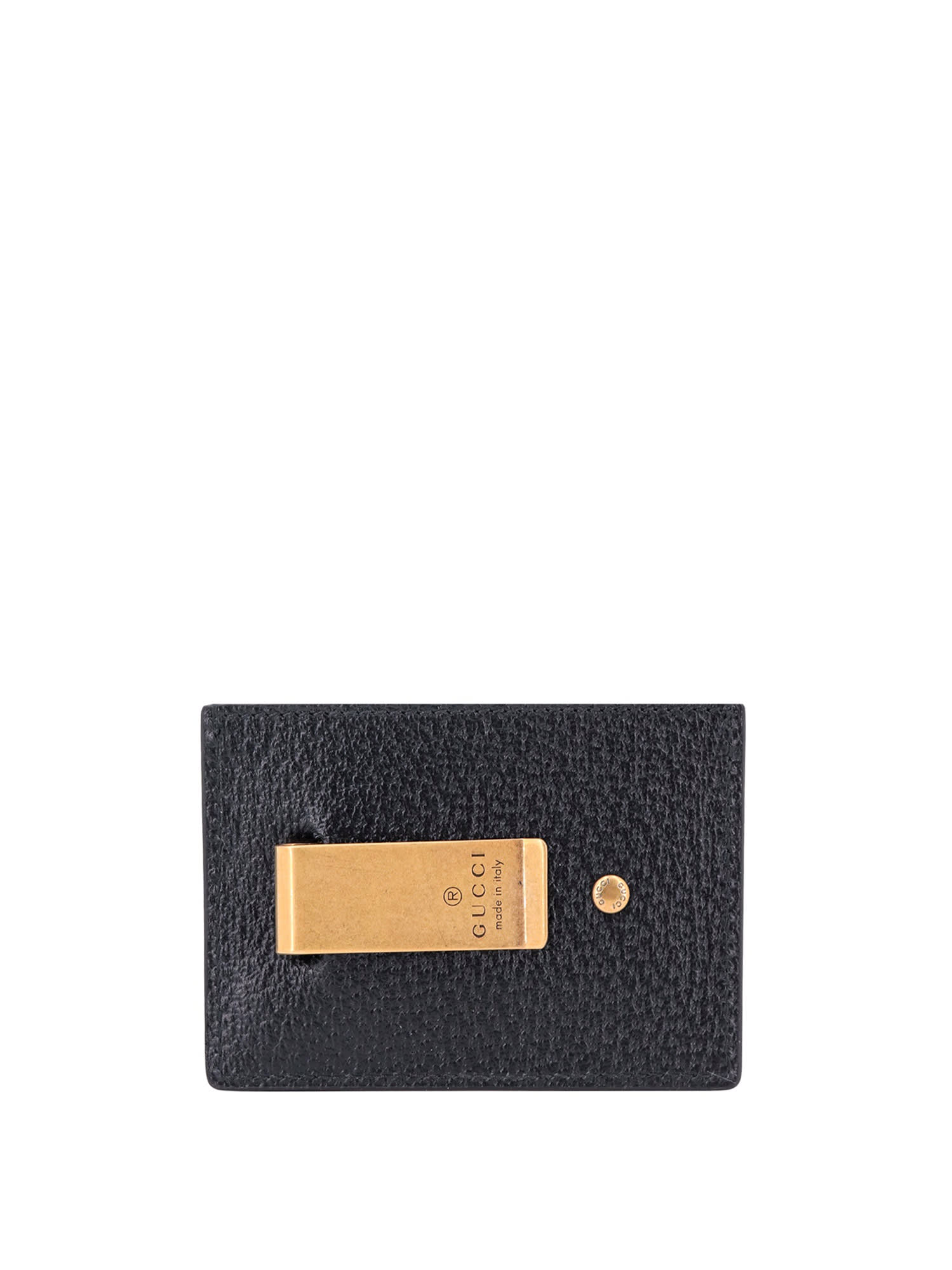 Gucci Gg Marmont Leather Card Holder In Black