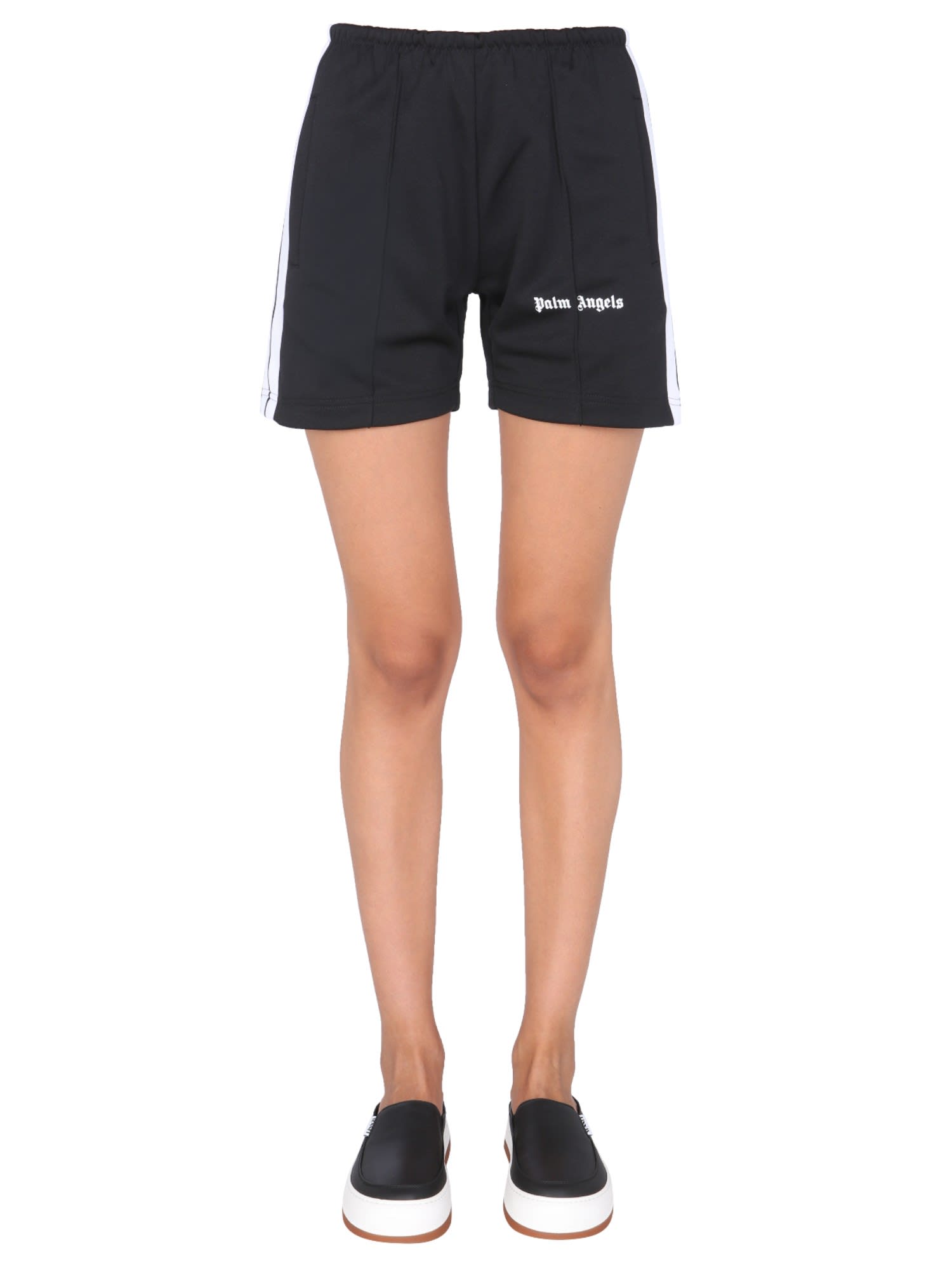 Palm Angels Shorts With Logo Print