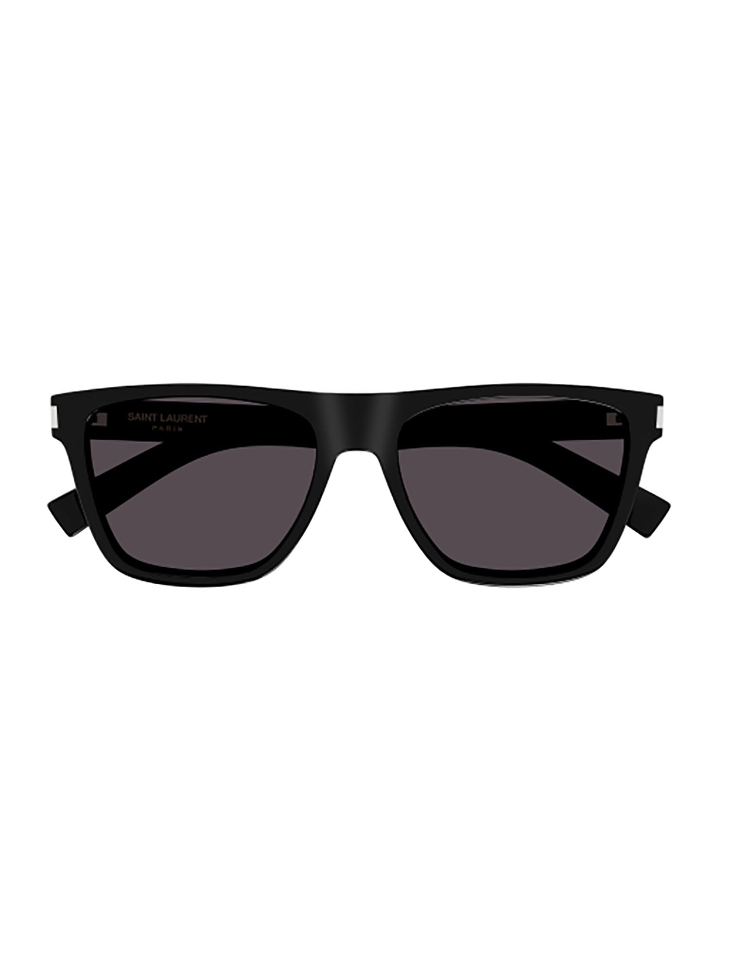 Shop Saint Laurent Sl 619 Sunglasses In Black Crystal Black