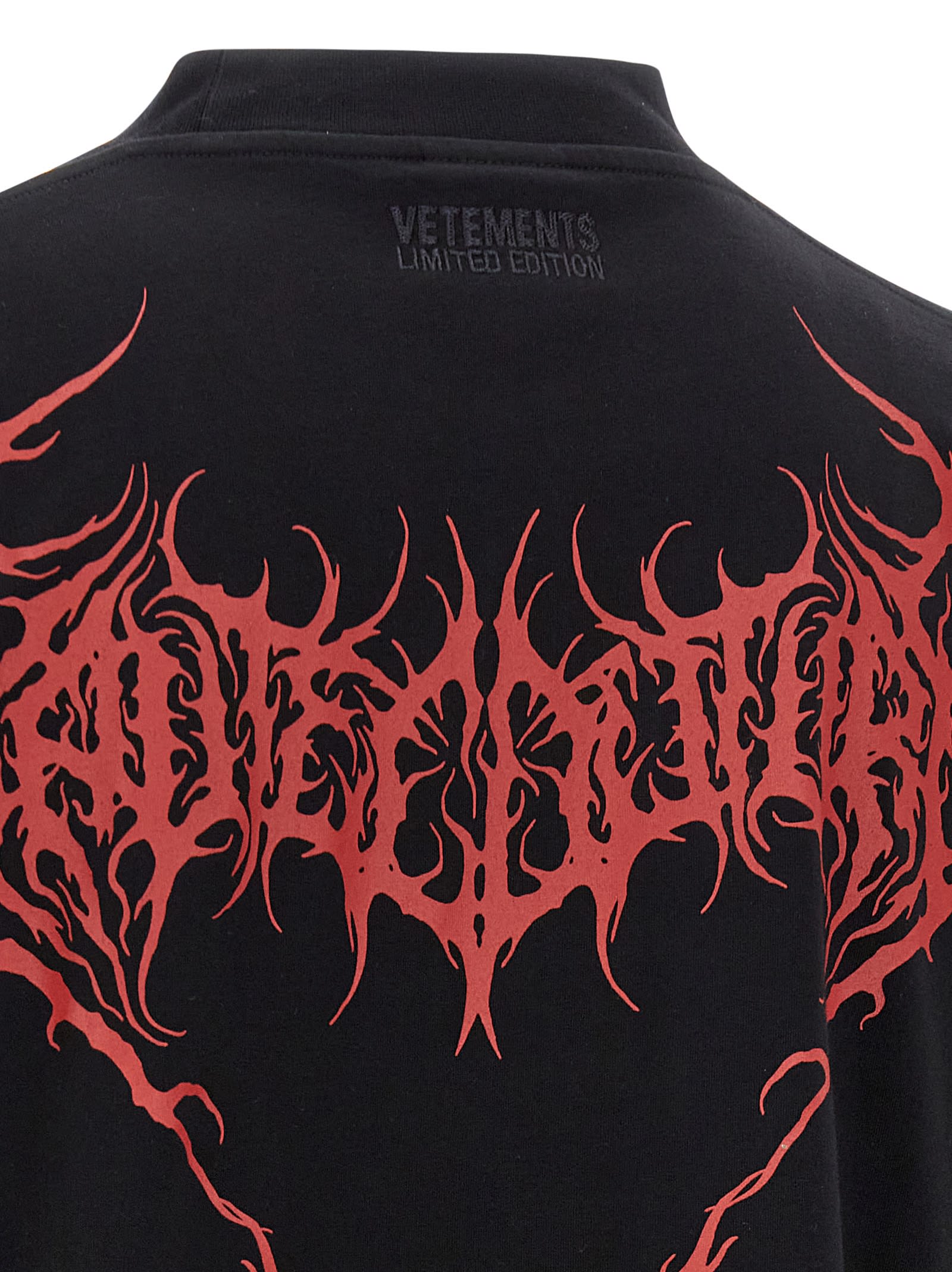Vetements Oversize Short Sleeve T-shirt In Black