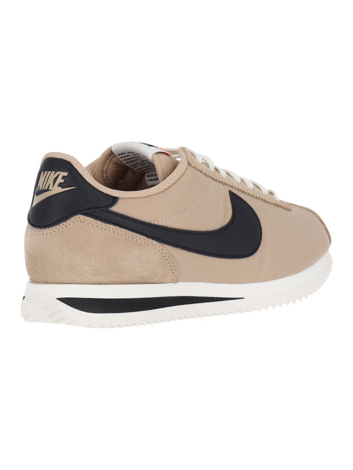 Nike Cortez Leather And Suede-trimmed Shell Sneakers In Neutral
