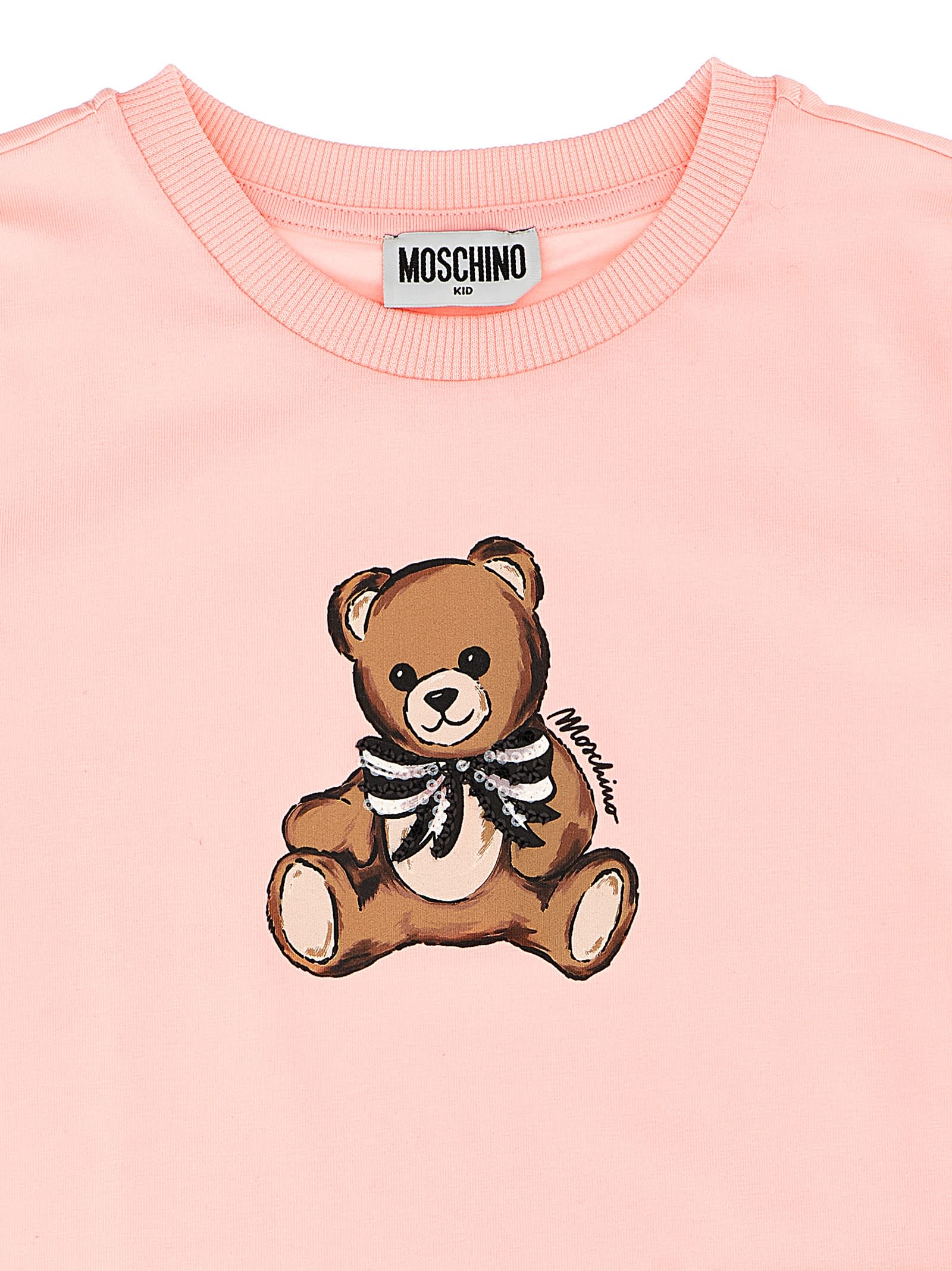 Moschino Teddy Bear T-shirt In Pink