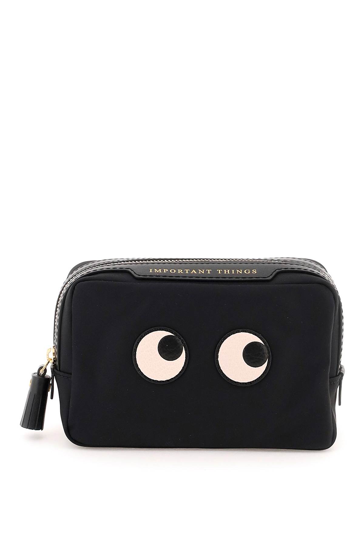 Shop Anya Hindmarch Important Things Eyes Pouch In Black (black)