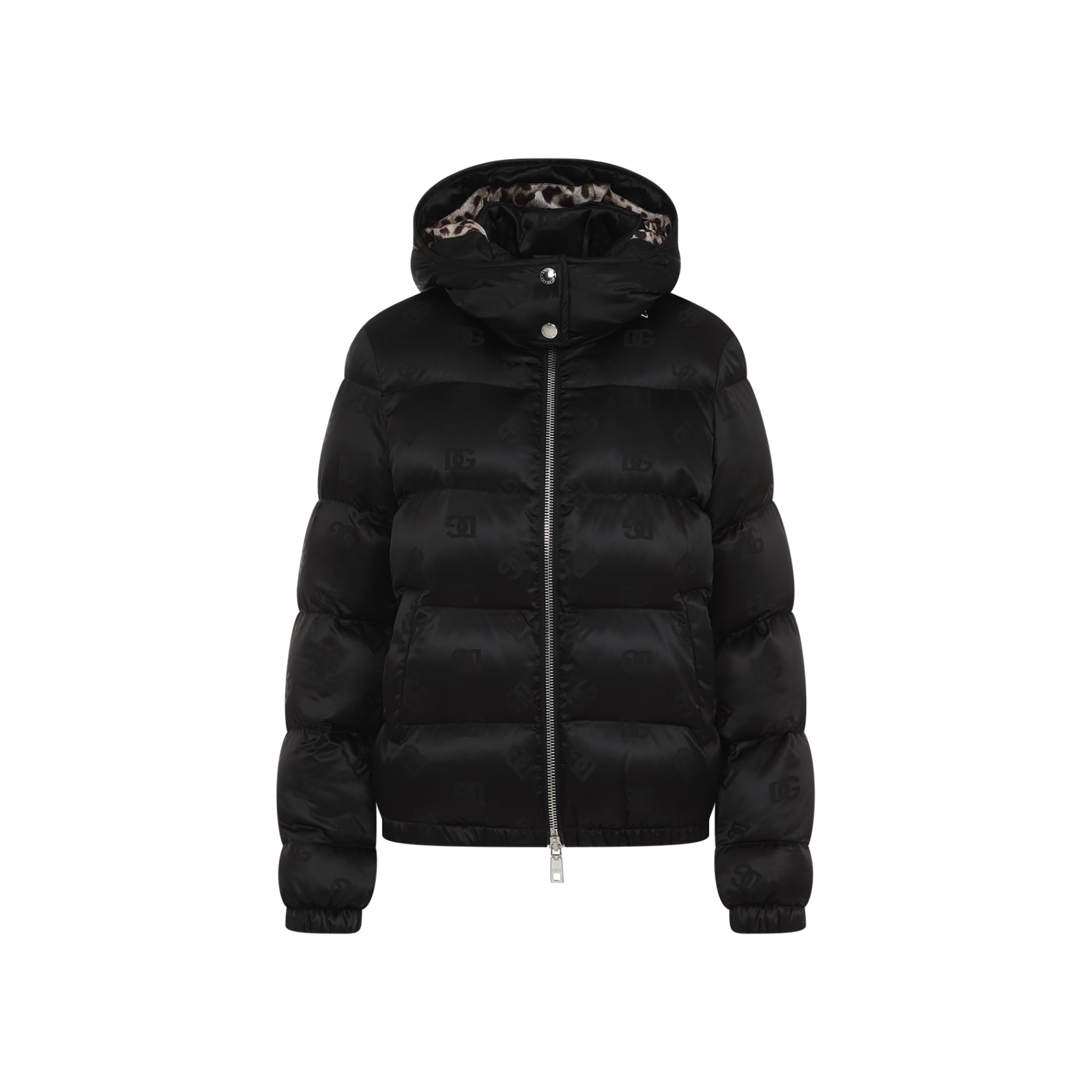 Shop Dolce & Gabbana Padded Jacket In Nero