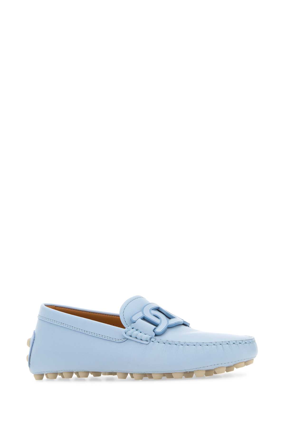 TOD'S LIGHT BLUE LEATHER LOAFERS