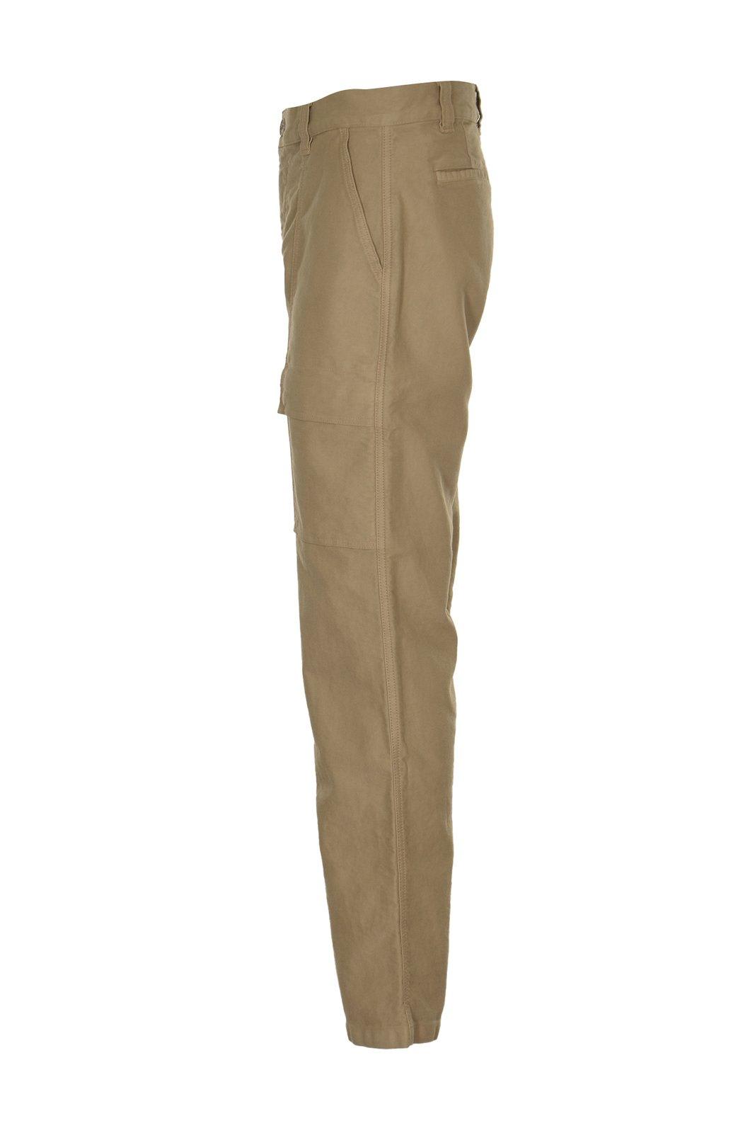 Shop Etudes Studio Buttoned Straight Leg Trousers In Sand
