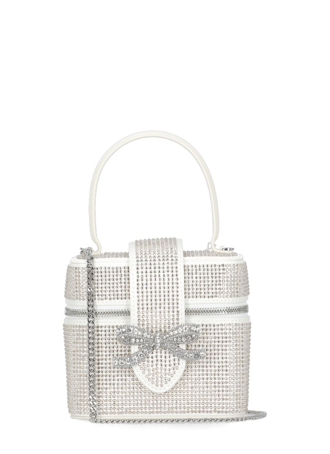 self-portrait Rhinestone Vanity Bag