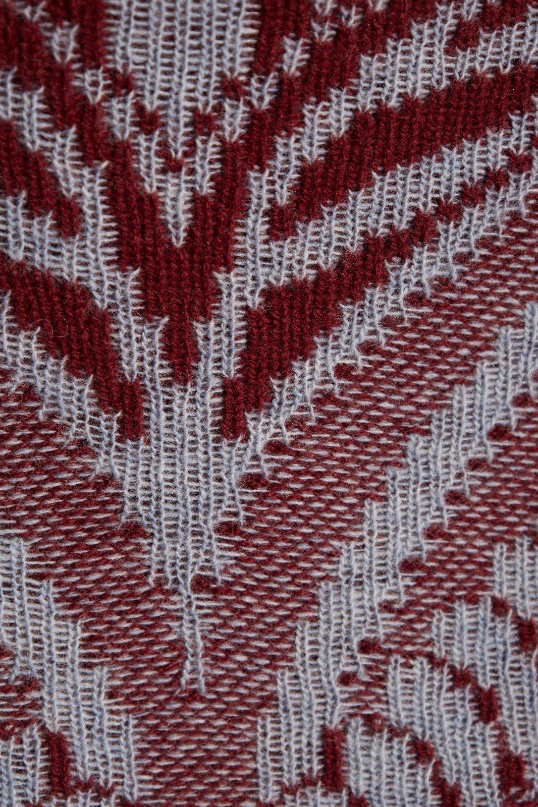Shop Etro Pattern Intarsia-knit Midi Skirt