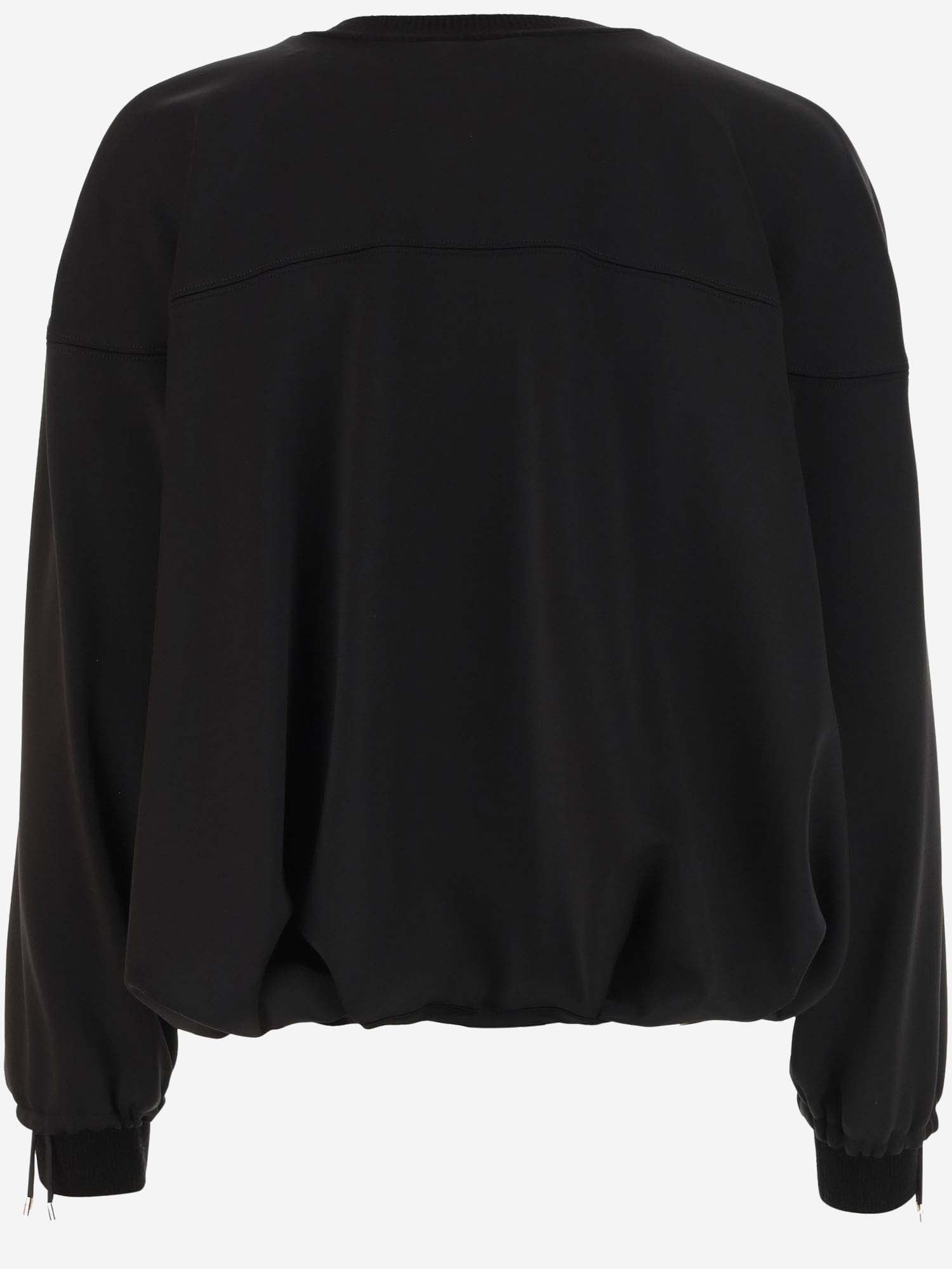 Shop Giorgio Armani Stretch Viscose Jacket In Black