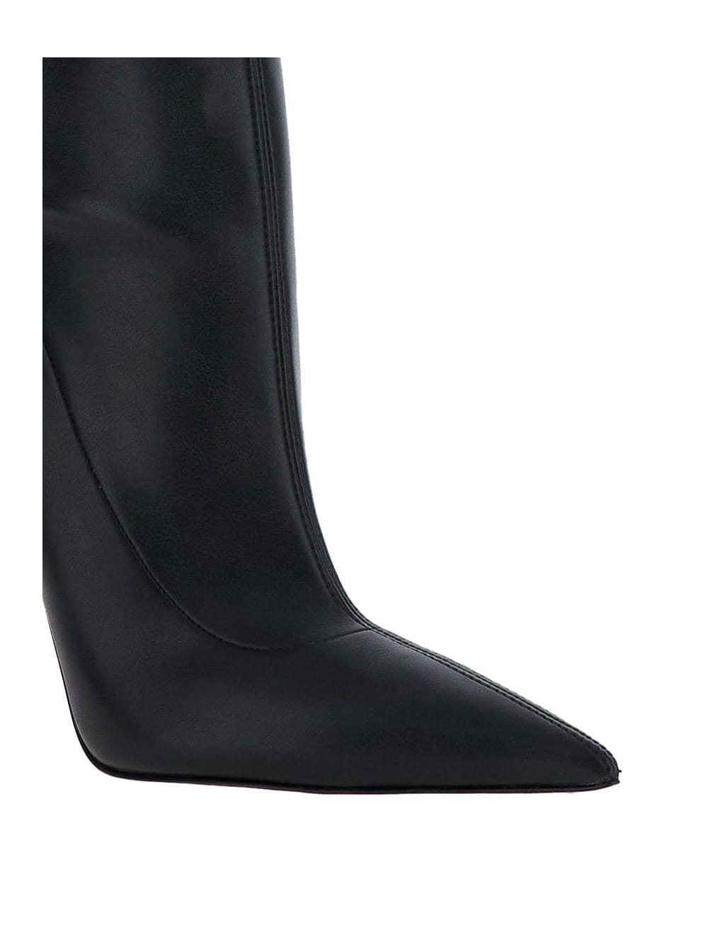 Shop Casadei Superblade Black Over-the-knee Boots With Stiletto Heels In Leather Woman