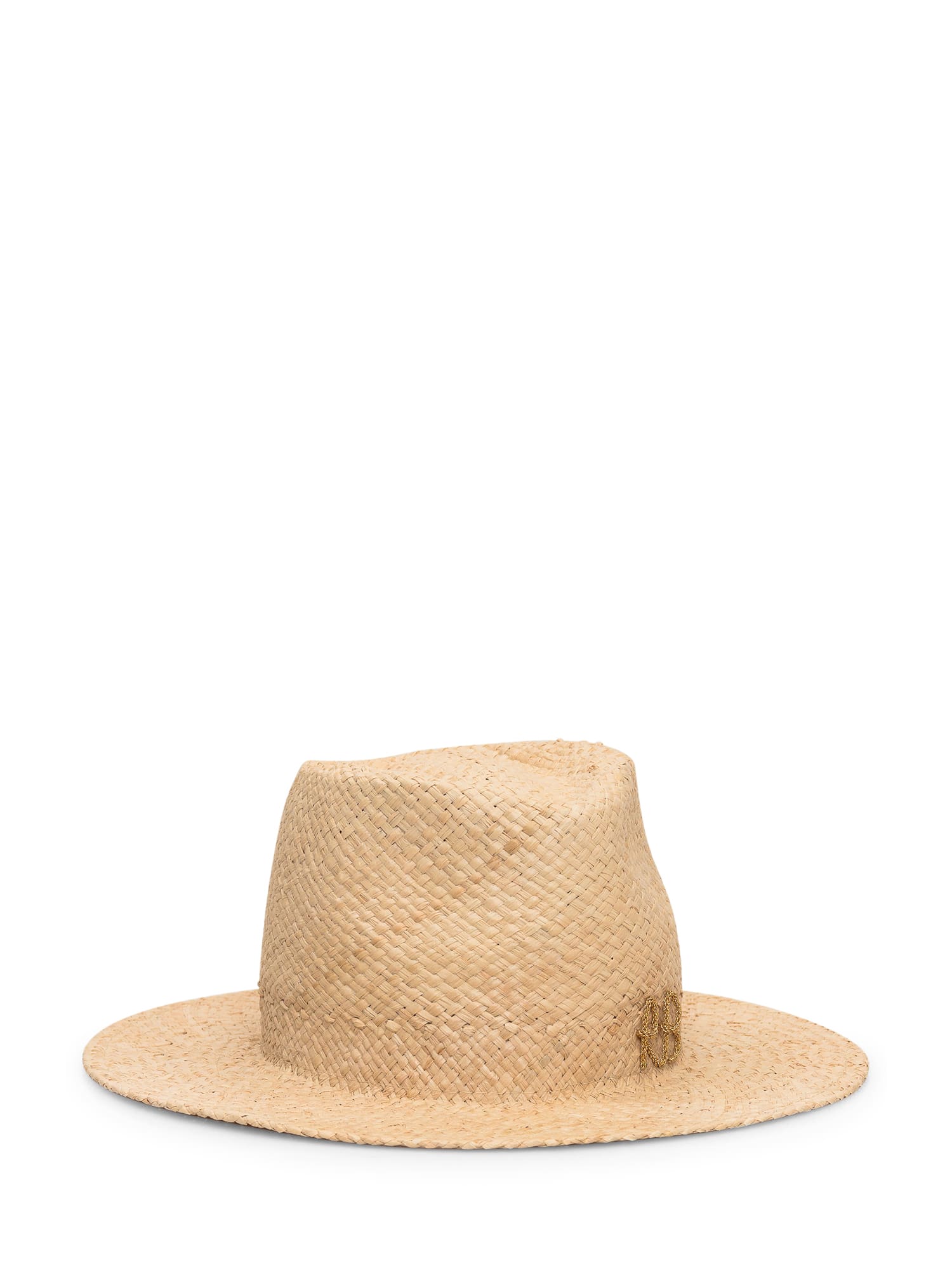 Shop Ruslan Baginskiy Fedora Hat In Natural Straw