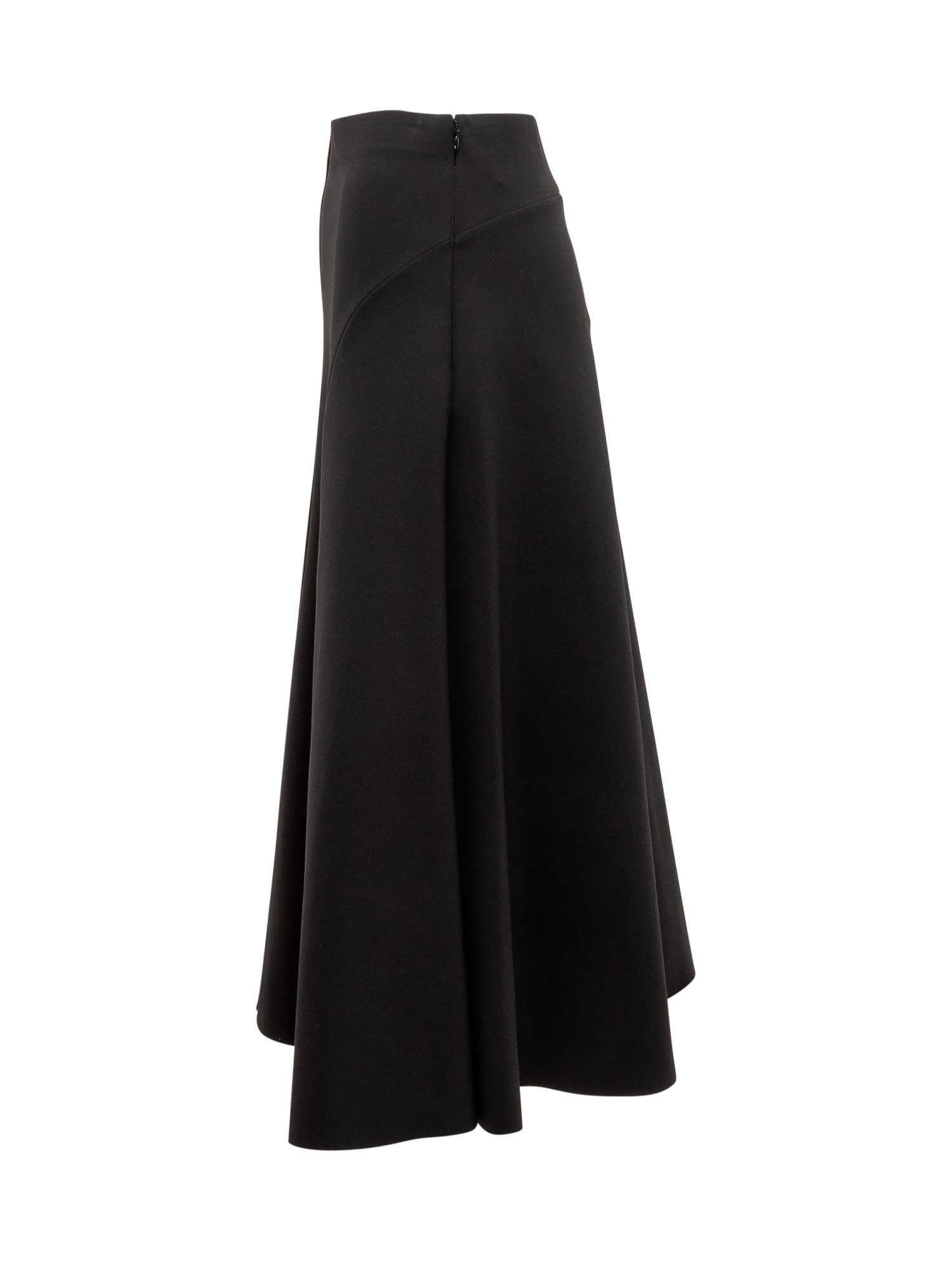 Shop Philosophy Di Lorenzo Serafini Scuba Skirt In Nero