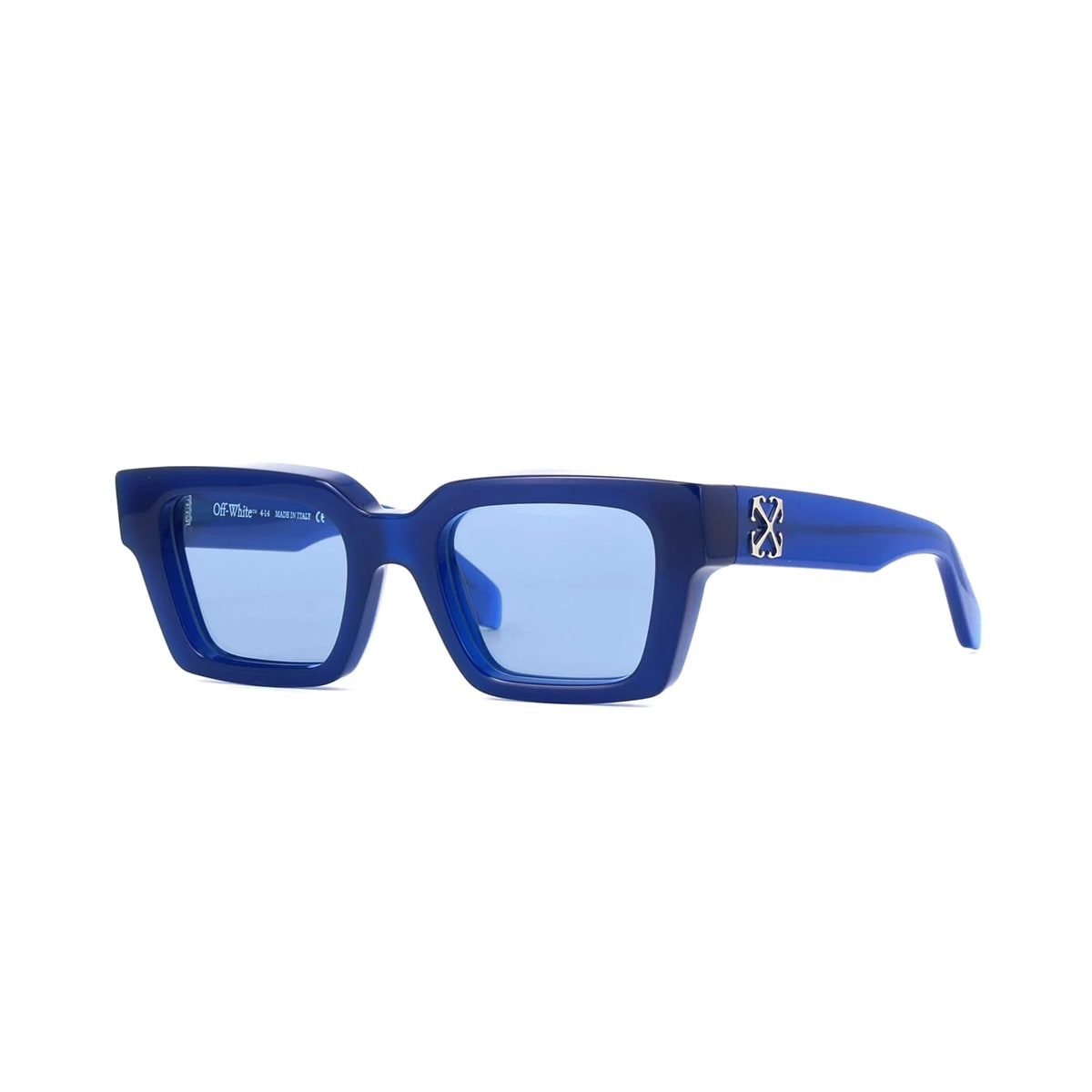 Shop Off-white Oeri126 Virgil 4540 Blue Sunglasses